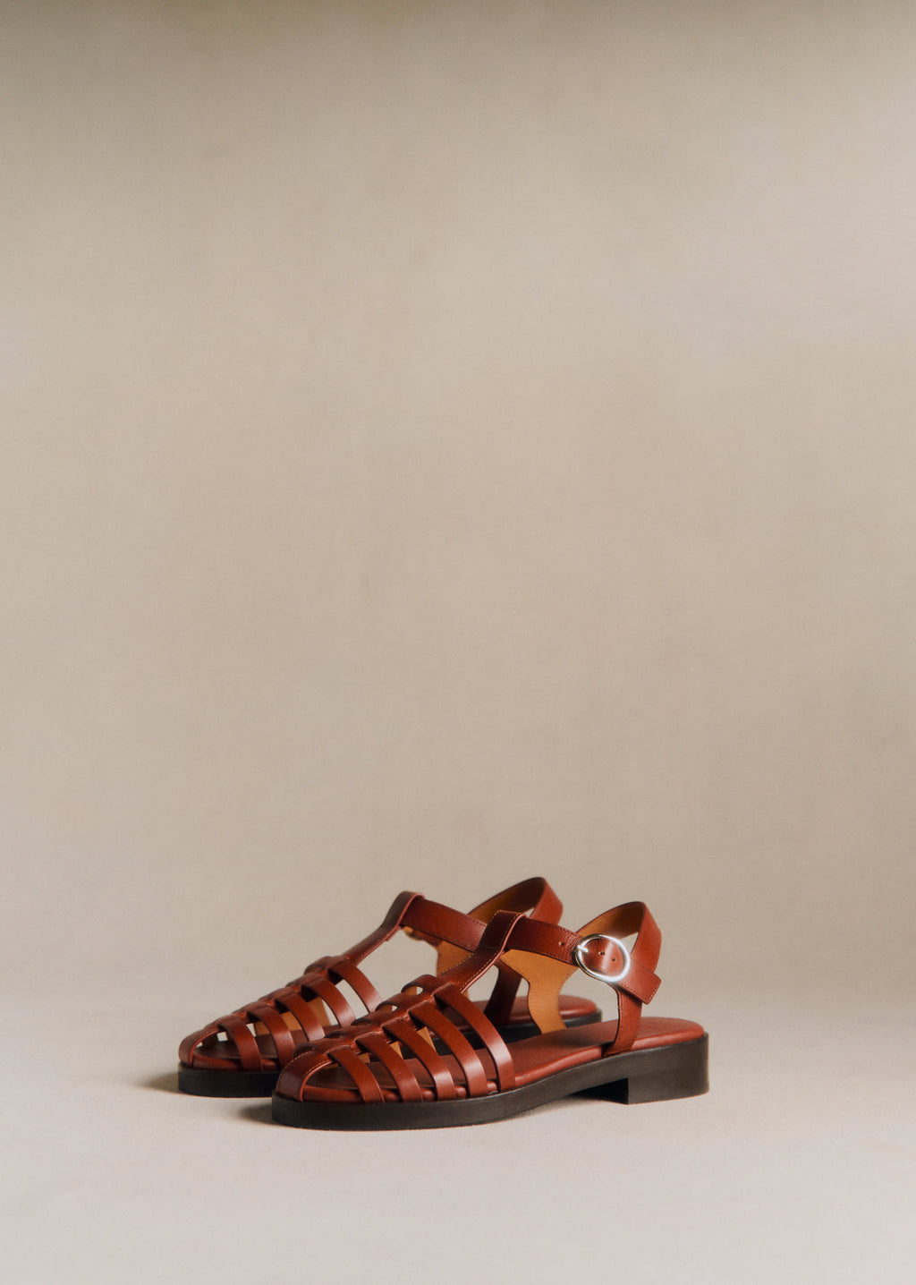 Sandales Low Carla - Cuir Naturel