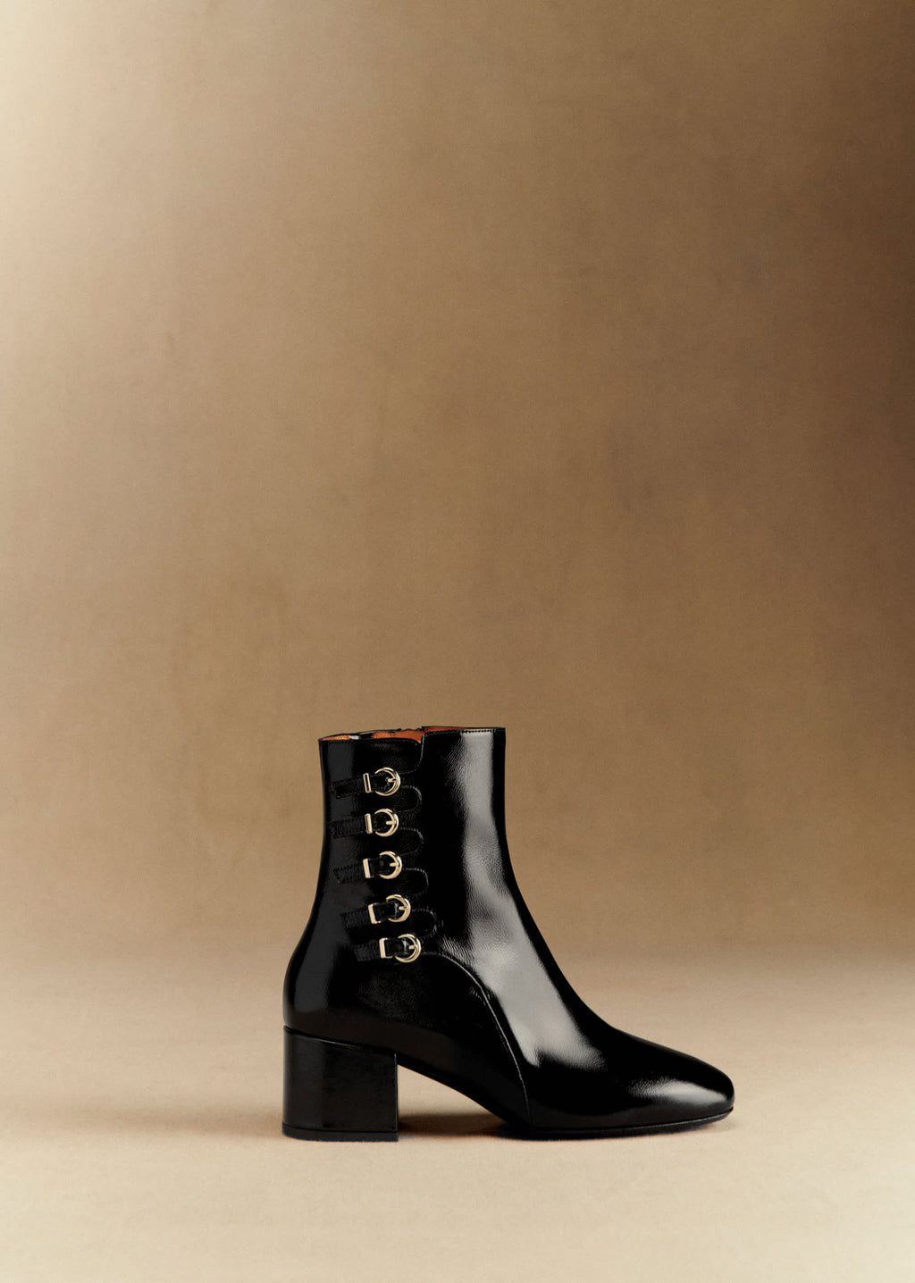 Bottines Leonie - Noir Vernis
