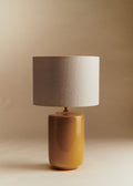 Lampe Mezzo - Safran - Abat-jour Dolce - Jute Écru