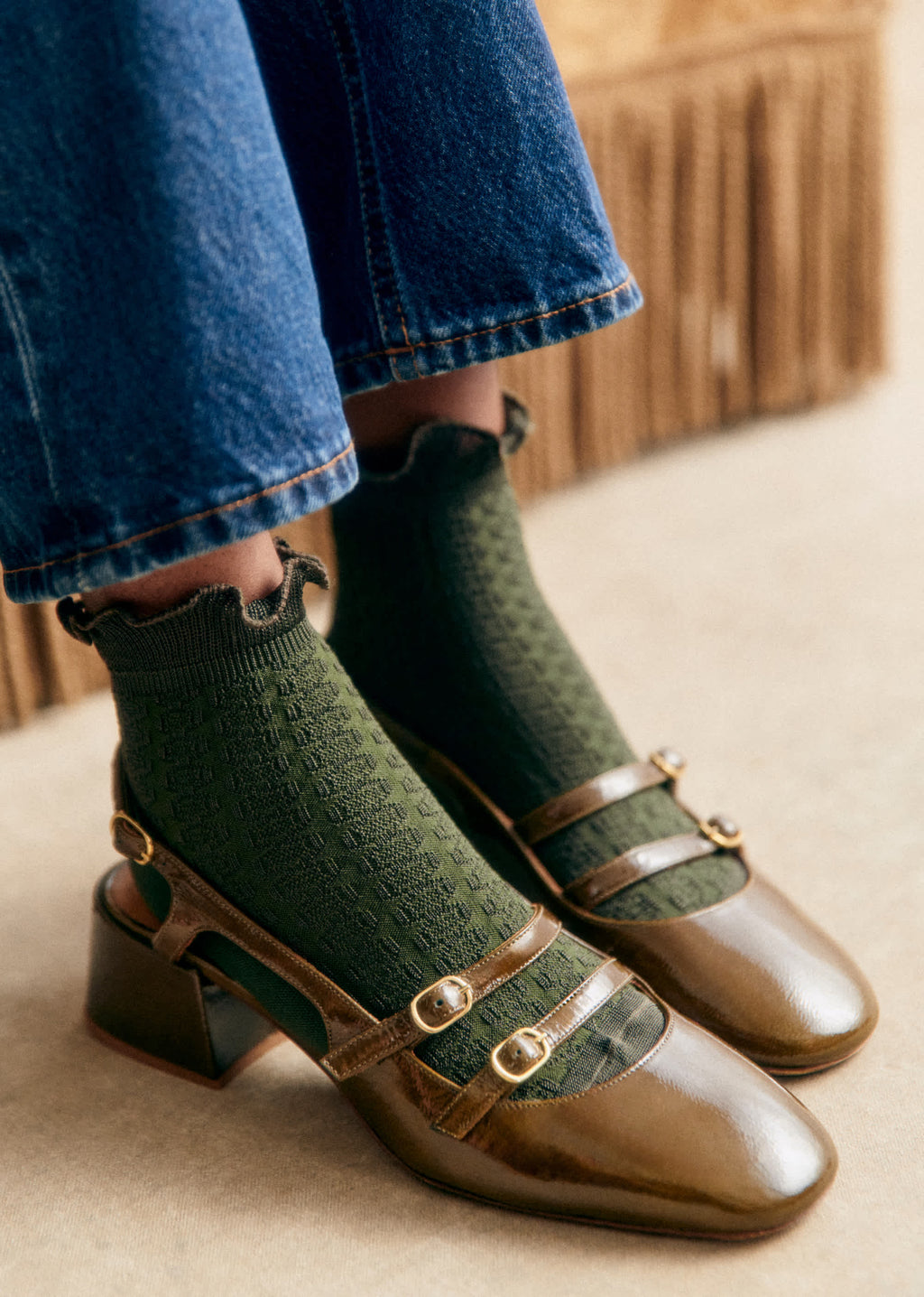Chaussettes Deva - Vert Foncé