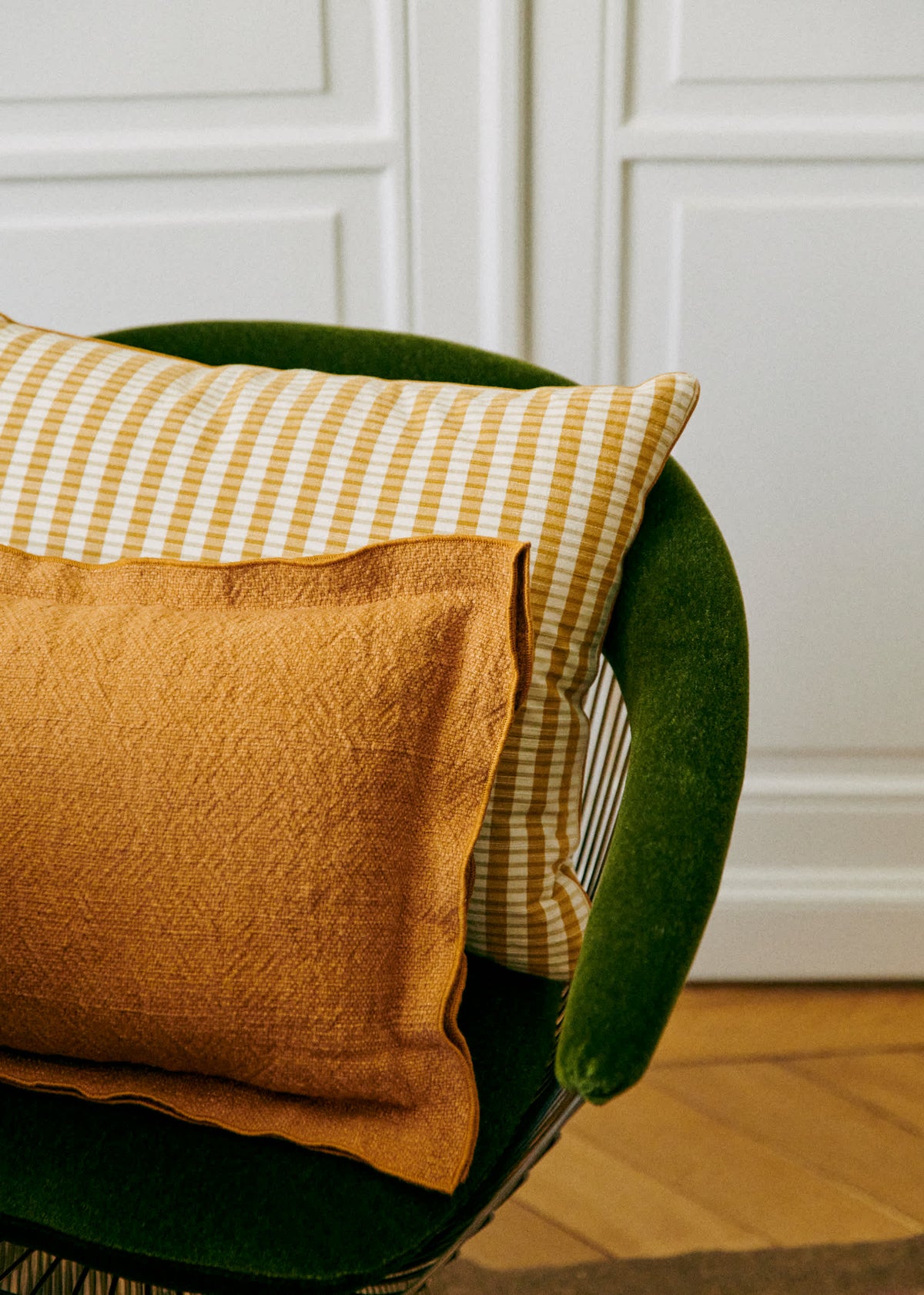 Coussin Tissé Pianissimo - Grand modèle - Caramel