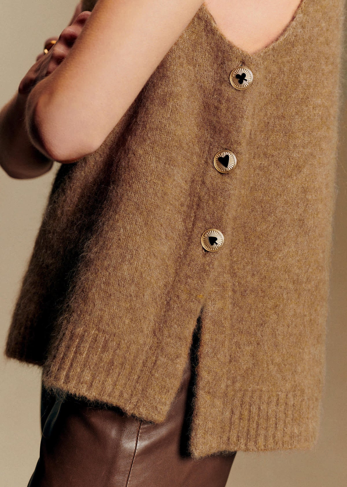 Pull Alessio - Sézane X Antoinette Poisson - Camel
