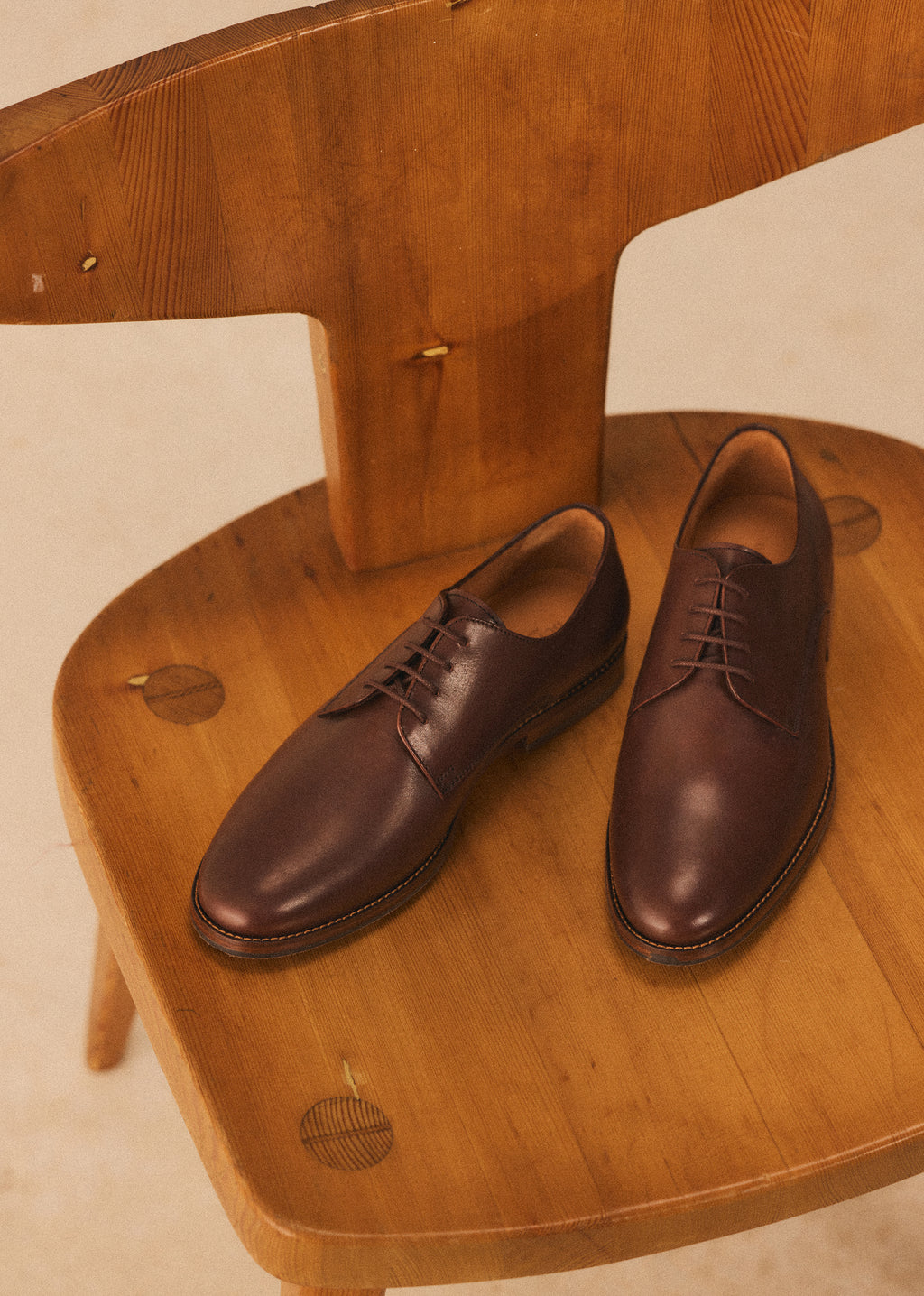Derbies Steve - Cuir Tradition Camel