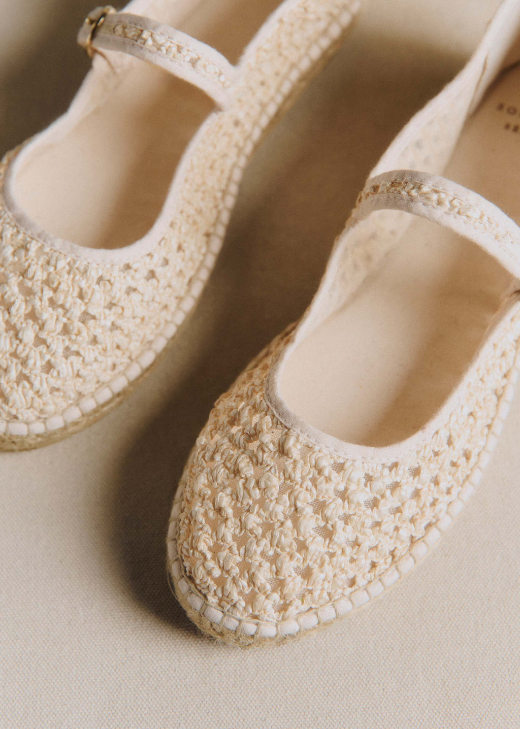 Espadrilles Mariana - Ecru Textile Tressé