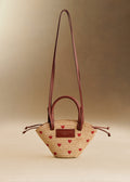 Panier Mini Justine - Raphia Broderie Coeur