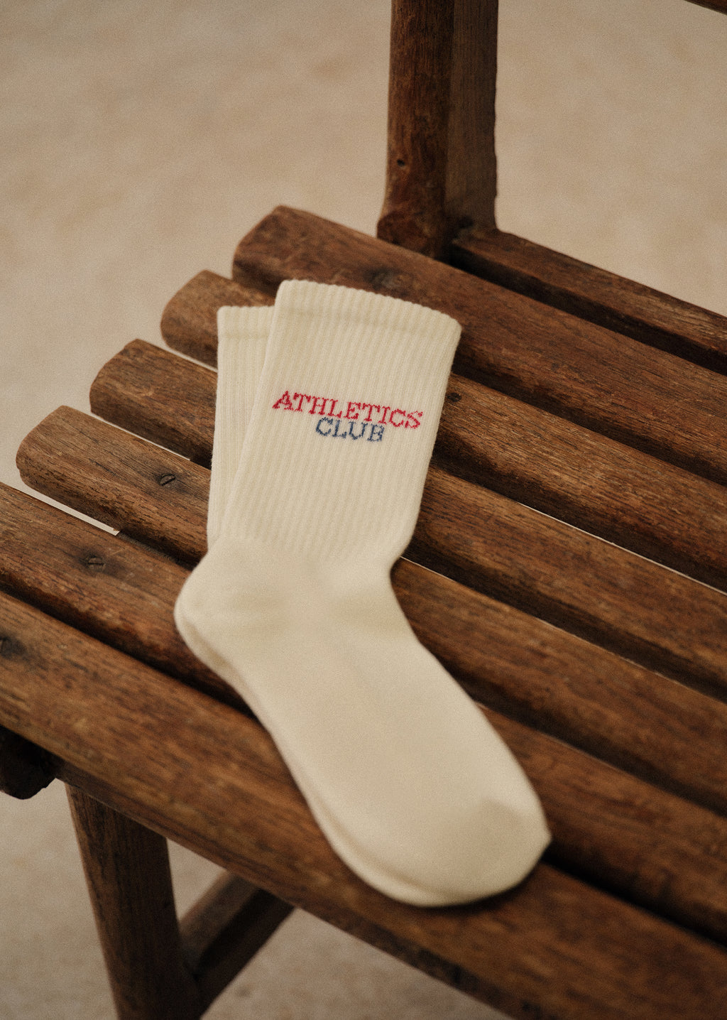 Chaussettes Athletics Club - Écru