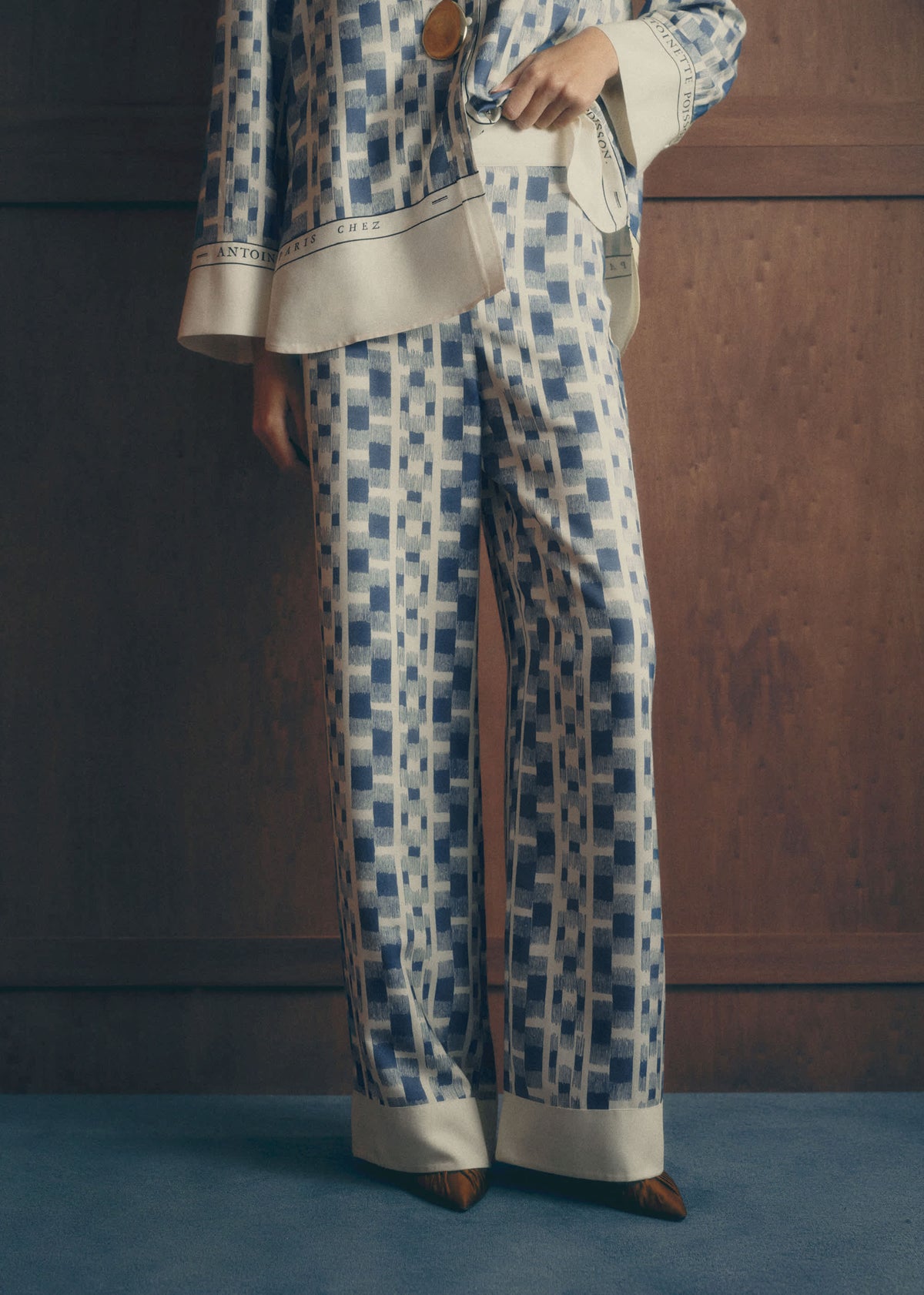 Pantalon Christian - Sézane x Antoinette Poisson - Imprimé Géométrique