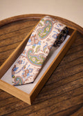 Cravate Fletcher - Beige Imprimé Floral