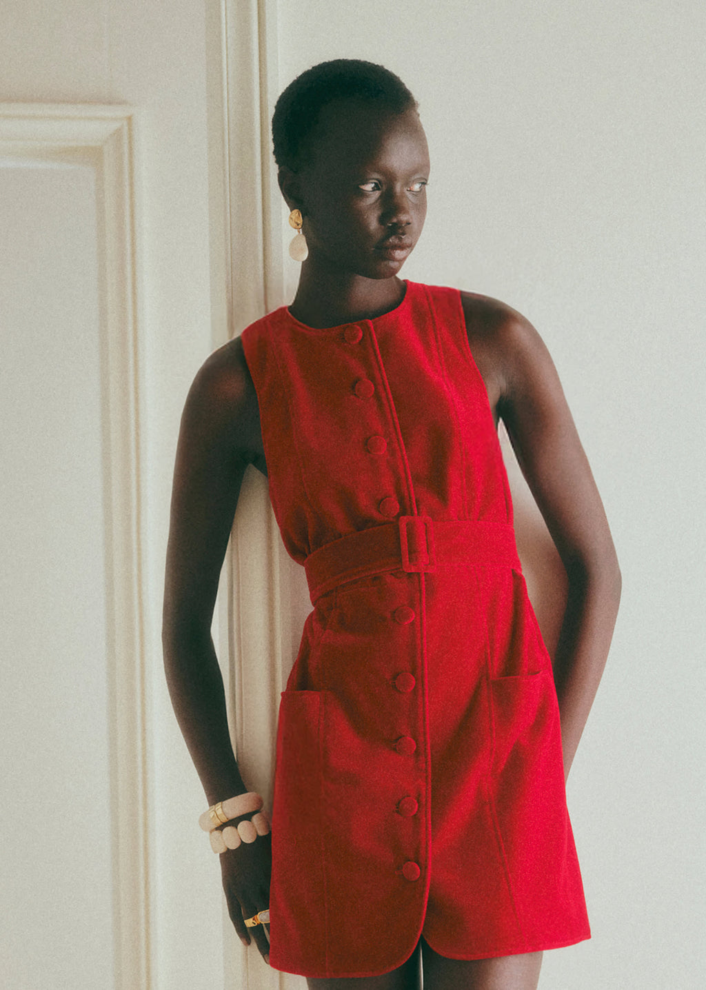 Robe Redais - Velours Rouge