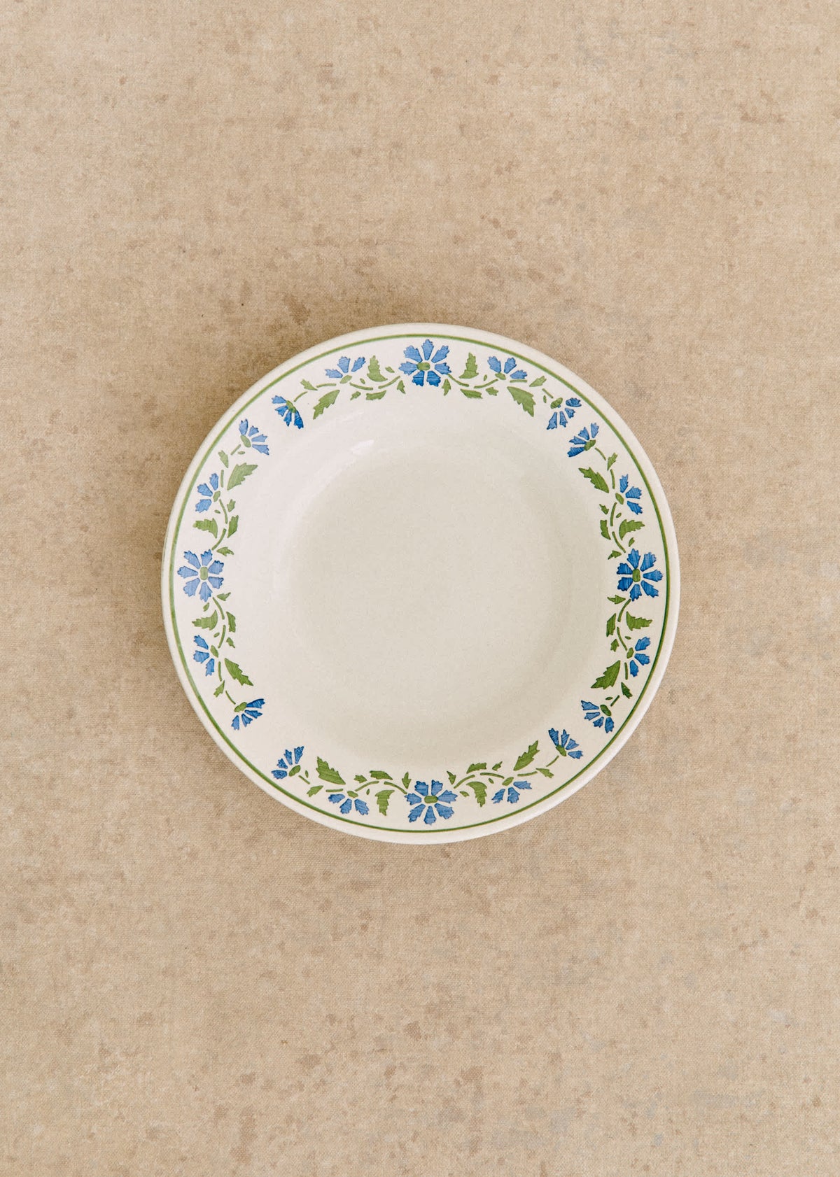 Assiettes creuses anciennes, Fresque - Lot de 6 assiettes creuses - Décor n°12