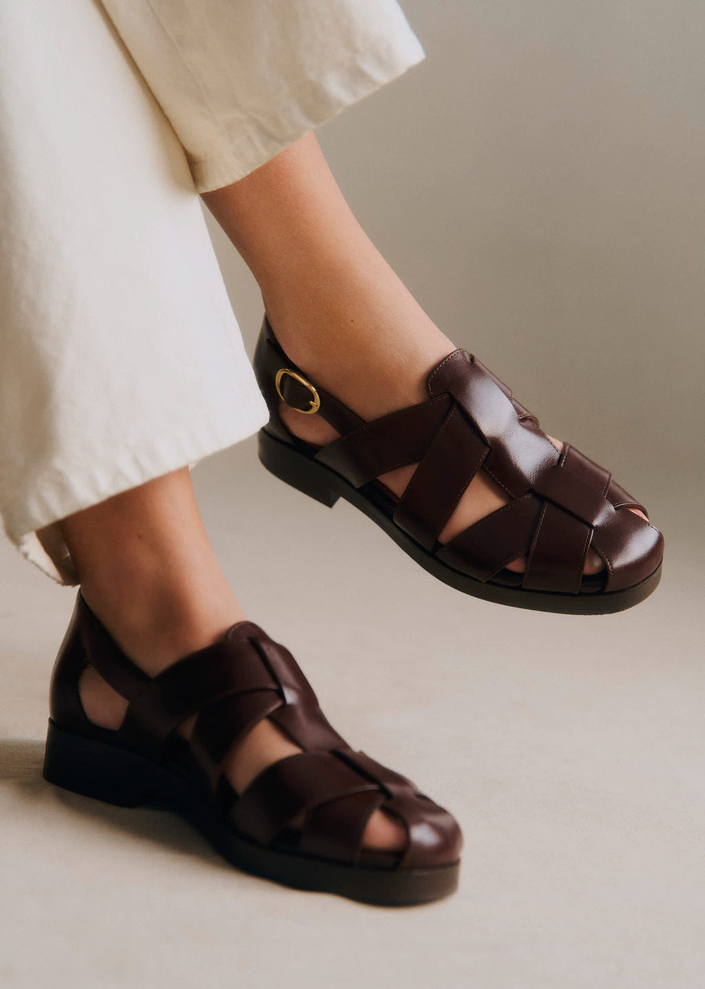 Sandales low Nellie - Chocolat Glacé
