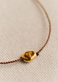 Bracelet Cléo - Chocolat - Lettre T