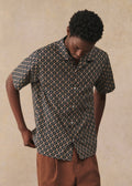 Chemise Holt - Marine Motif Ocre