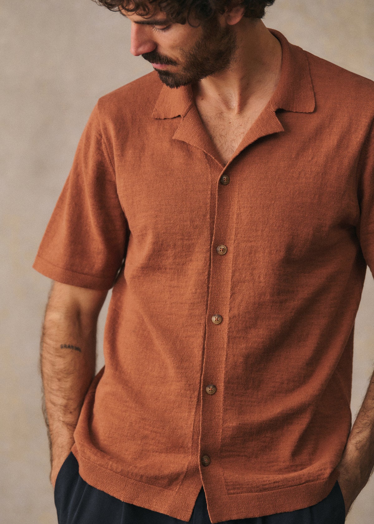 Chemise Maille Jonas - Camel