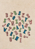 Ecusson vert / bleu - Lettre Z - Vert