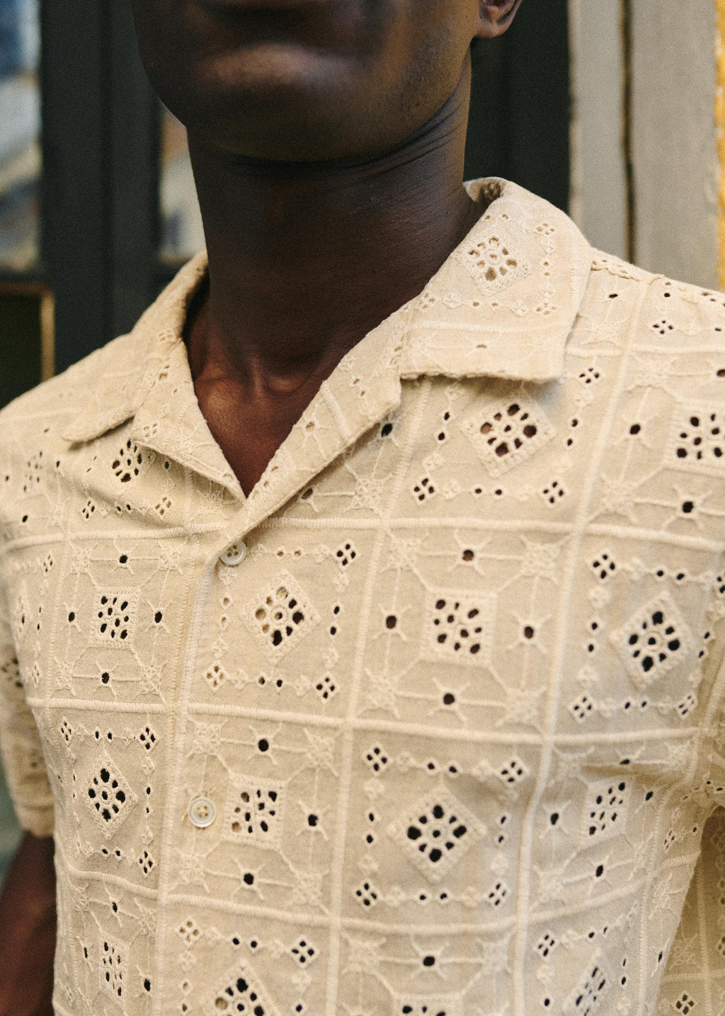 Chemise Holt - Naturel Broderie Écrue