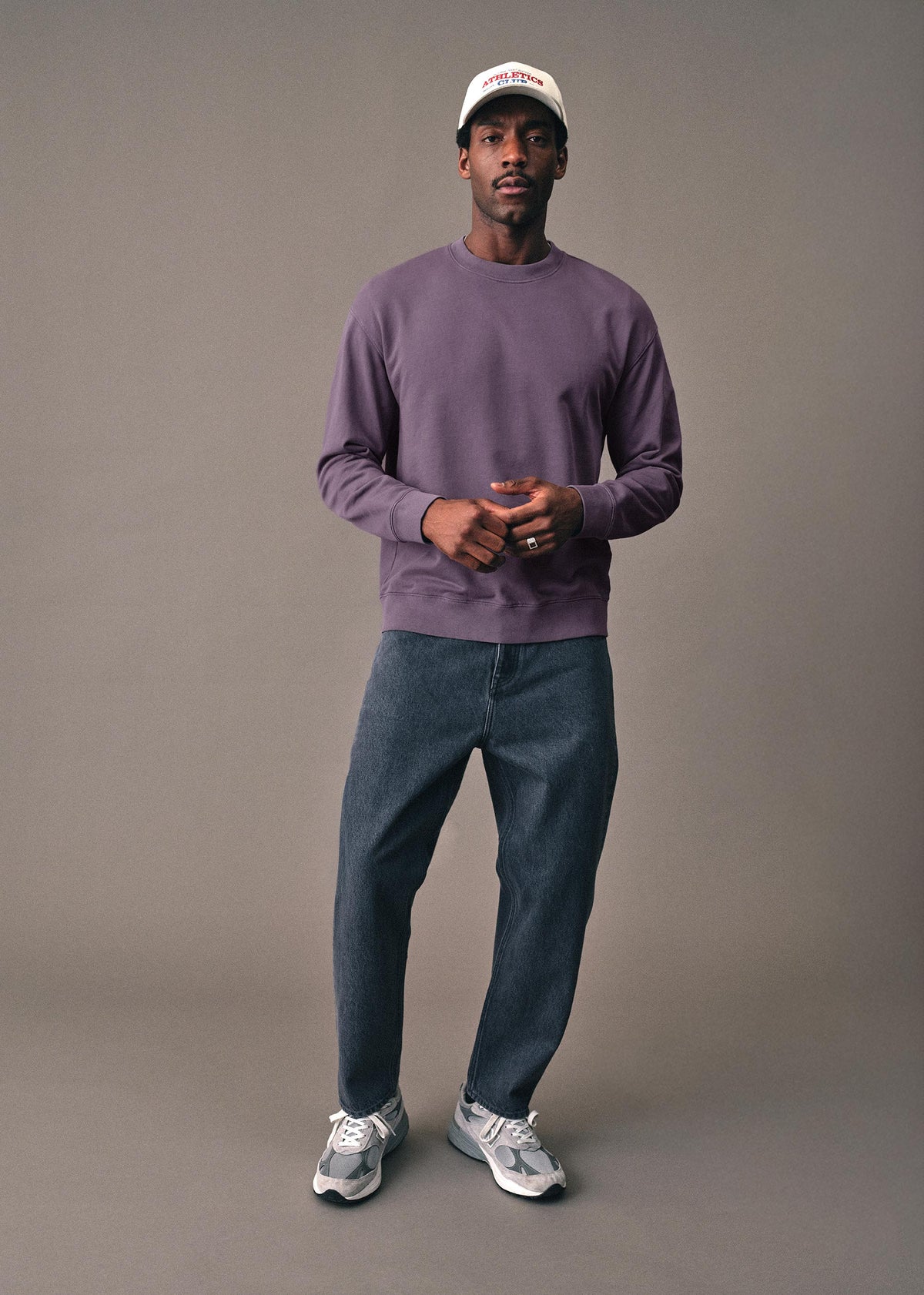 Sweatshirt Boxy - Mauve Délavé