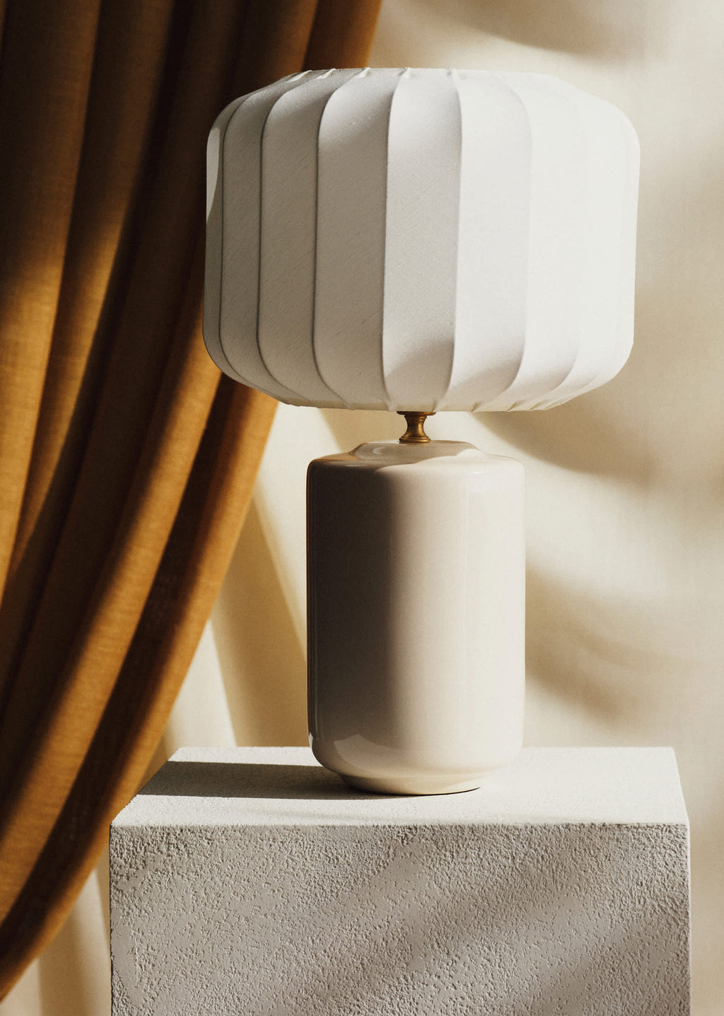 Lampe Mezzo - Crème - Abat-jour Mezzo - Écru
