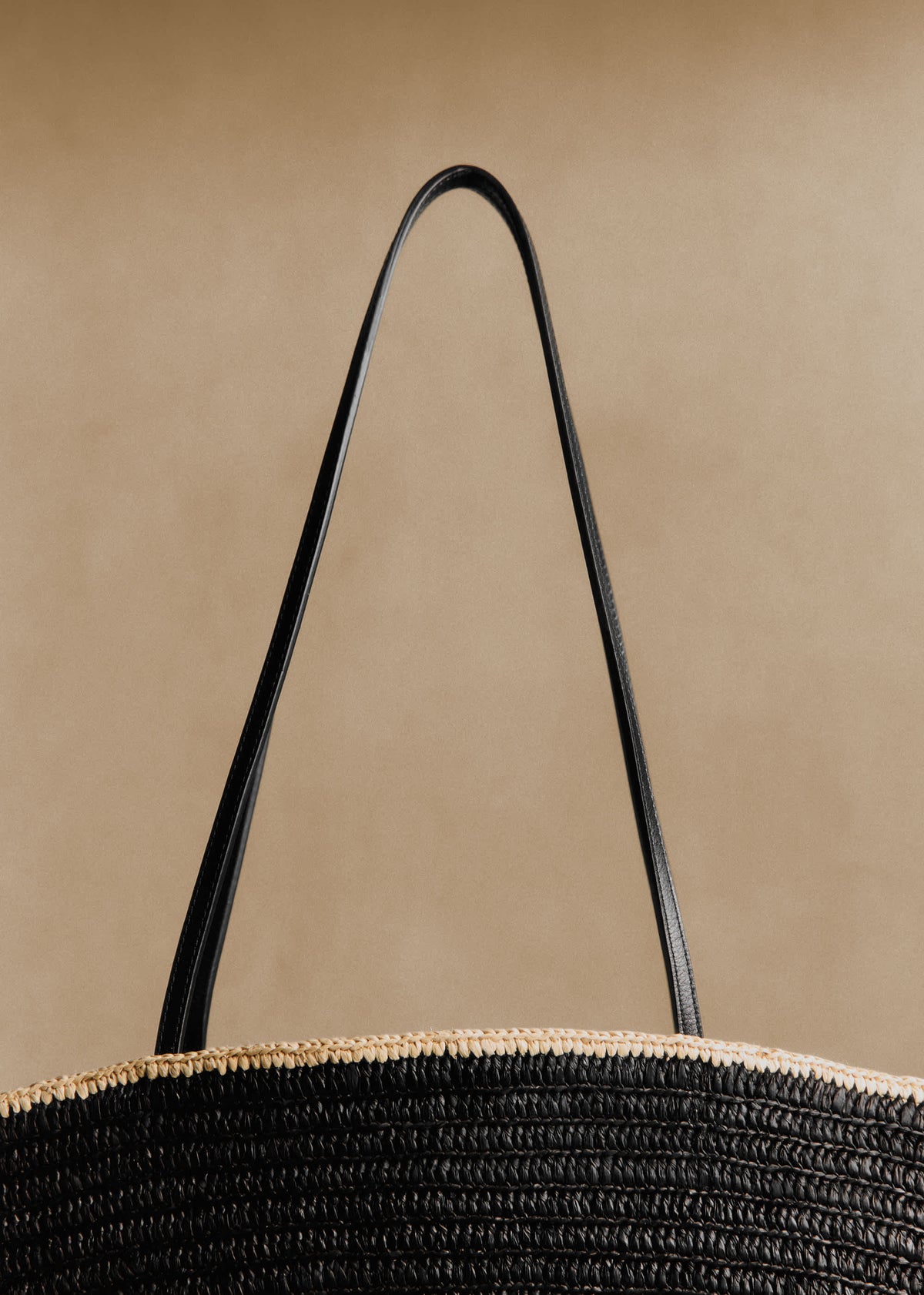 Panier Maia - Raphia Noir Multi