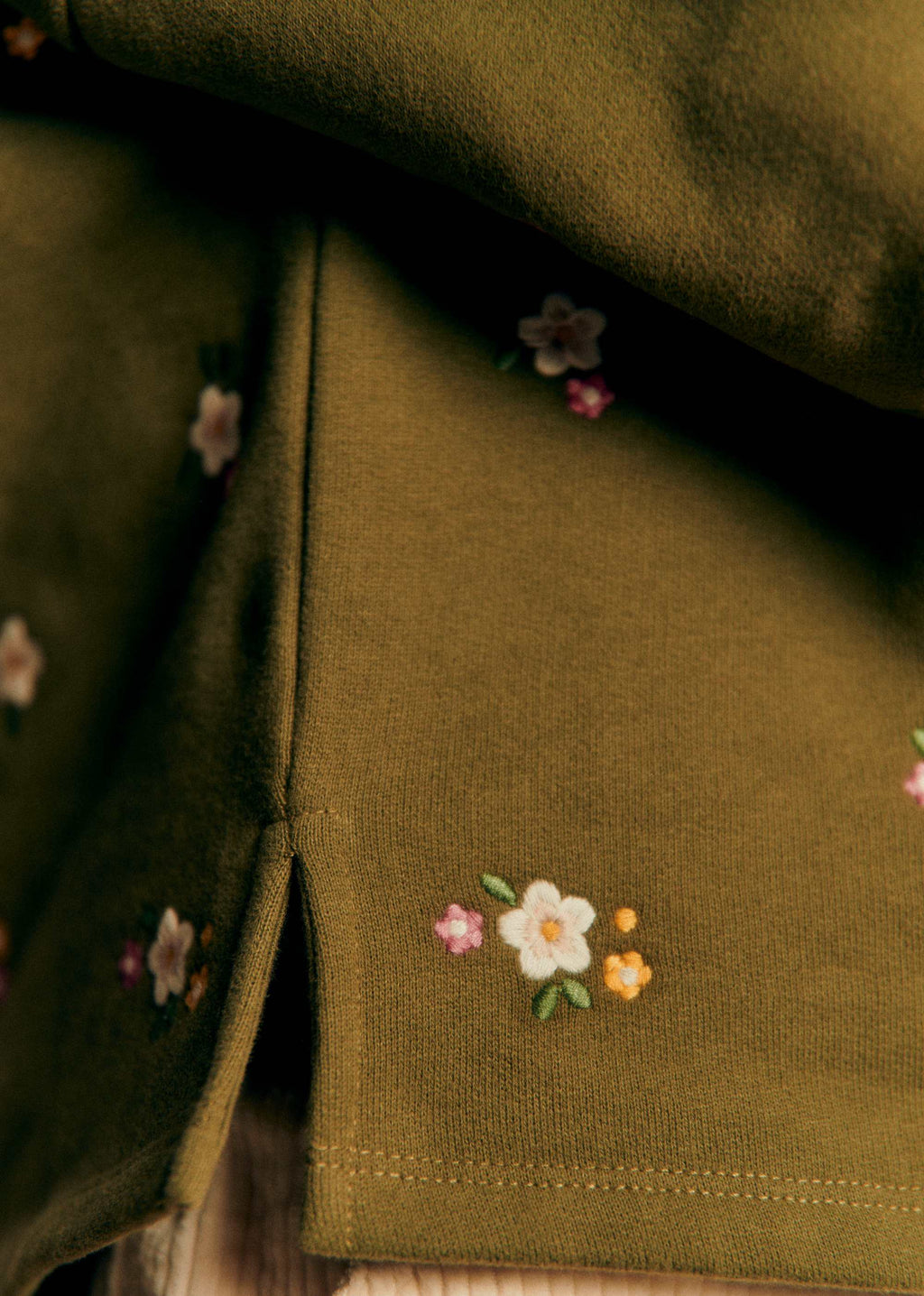 Sweat-Shirt Lulu - Vert / Broderie Altea