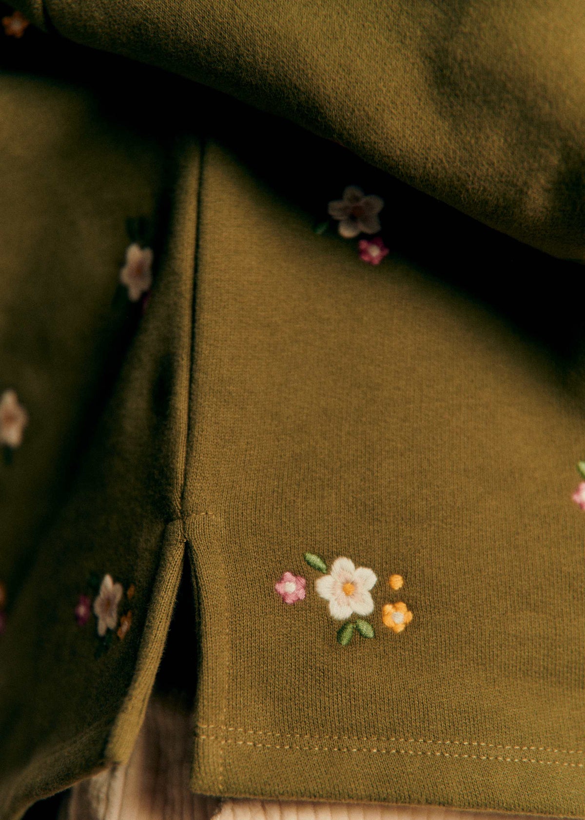 Sweat-Shirt Lulu - Vert / Broderie Altea