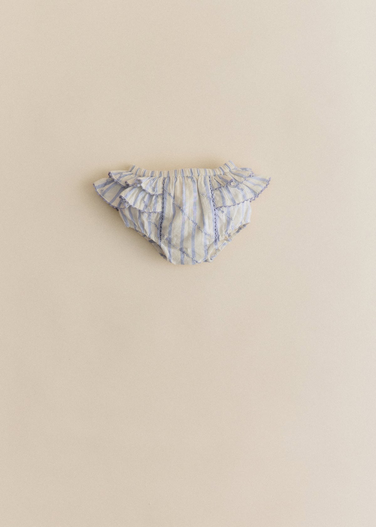 Bloomer Clélia - Rayures Lavande Broderie