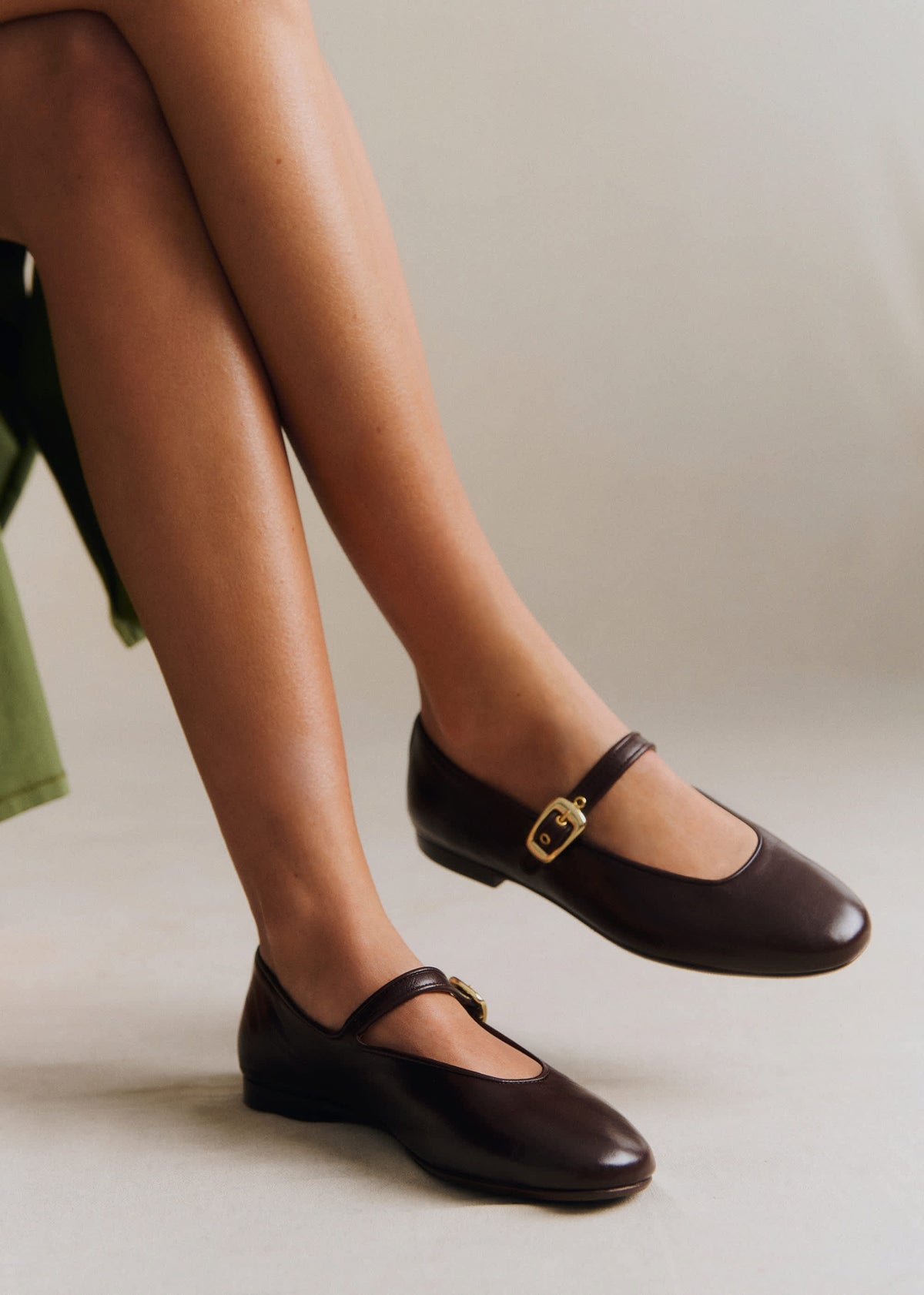 Ballerines Low Valentin - Chocolat Lisse