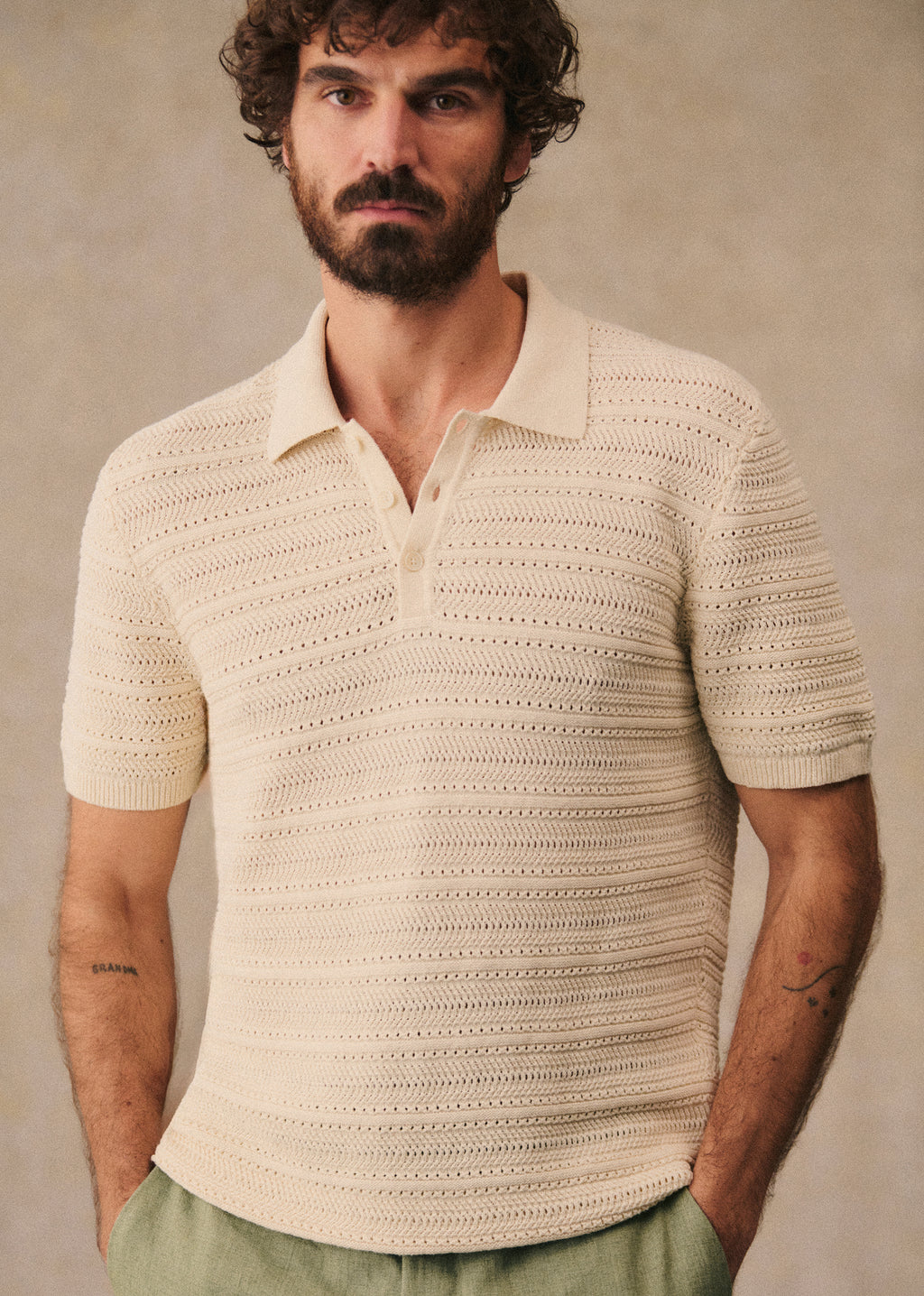 Polo Maille Pietro - Écru