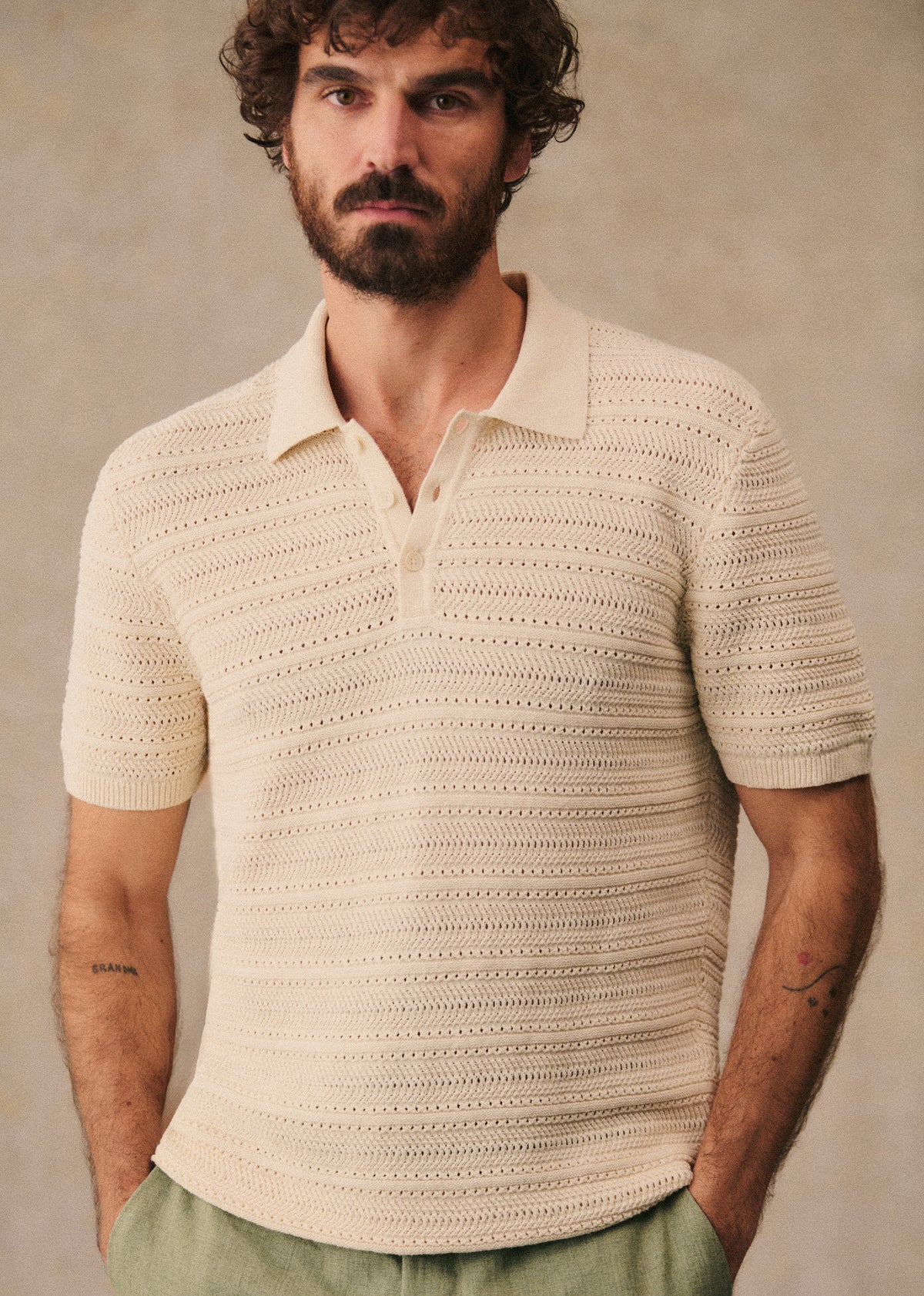 Polo Maille Pietro - Écru