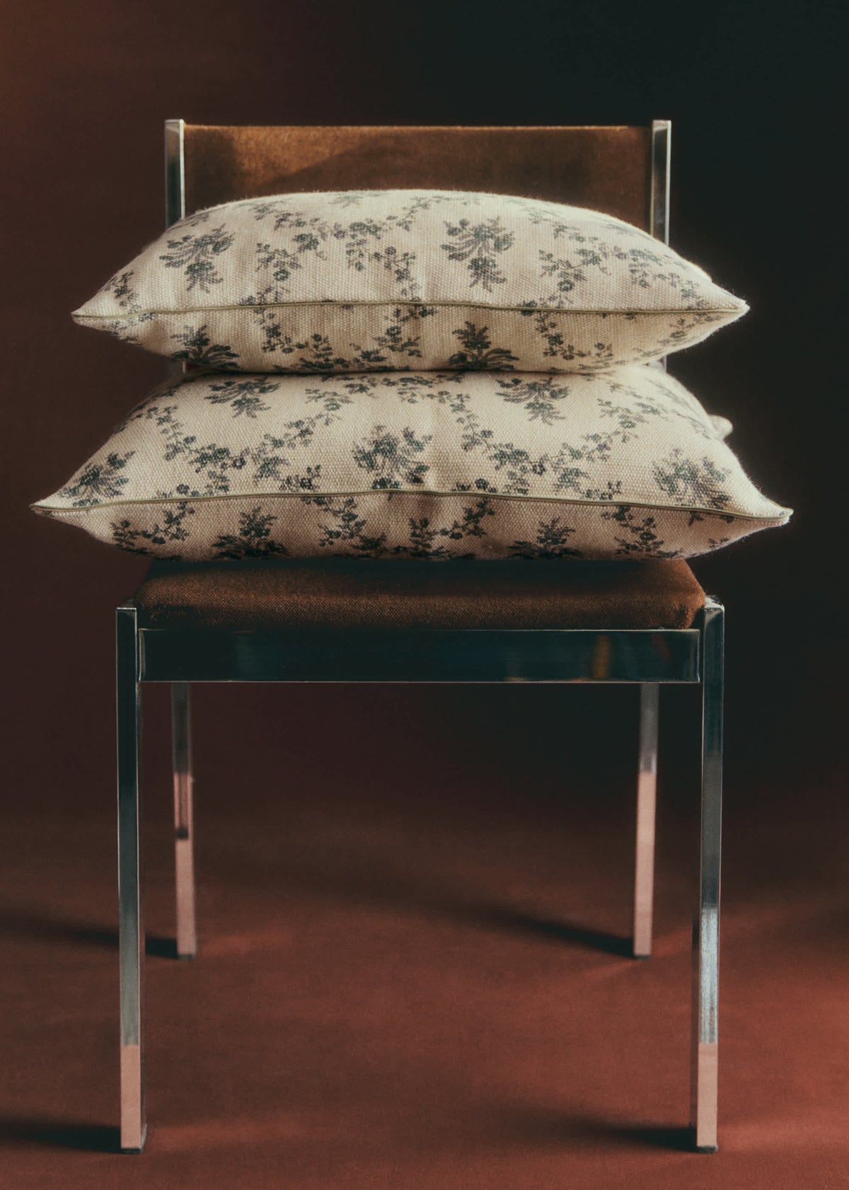 Coussin Imprimé - Petit Modèle - Croisillons Bleu