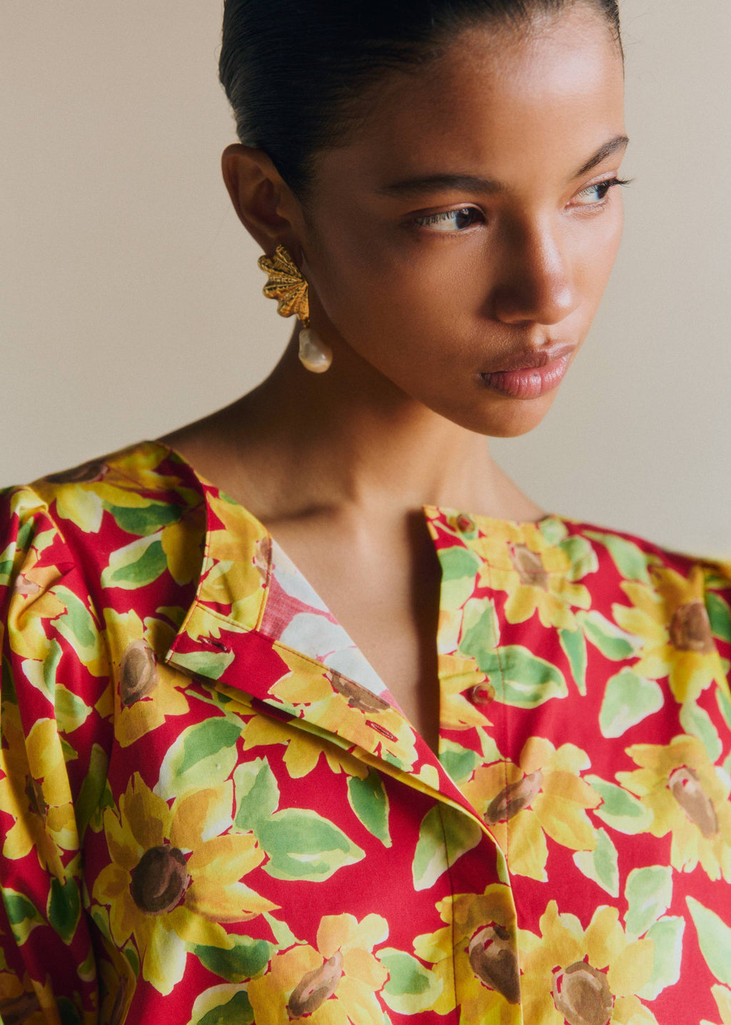 Blouse Lipa - Imprimé Tournesol