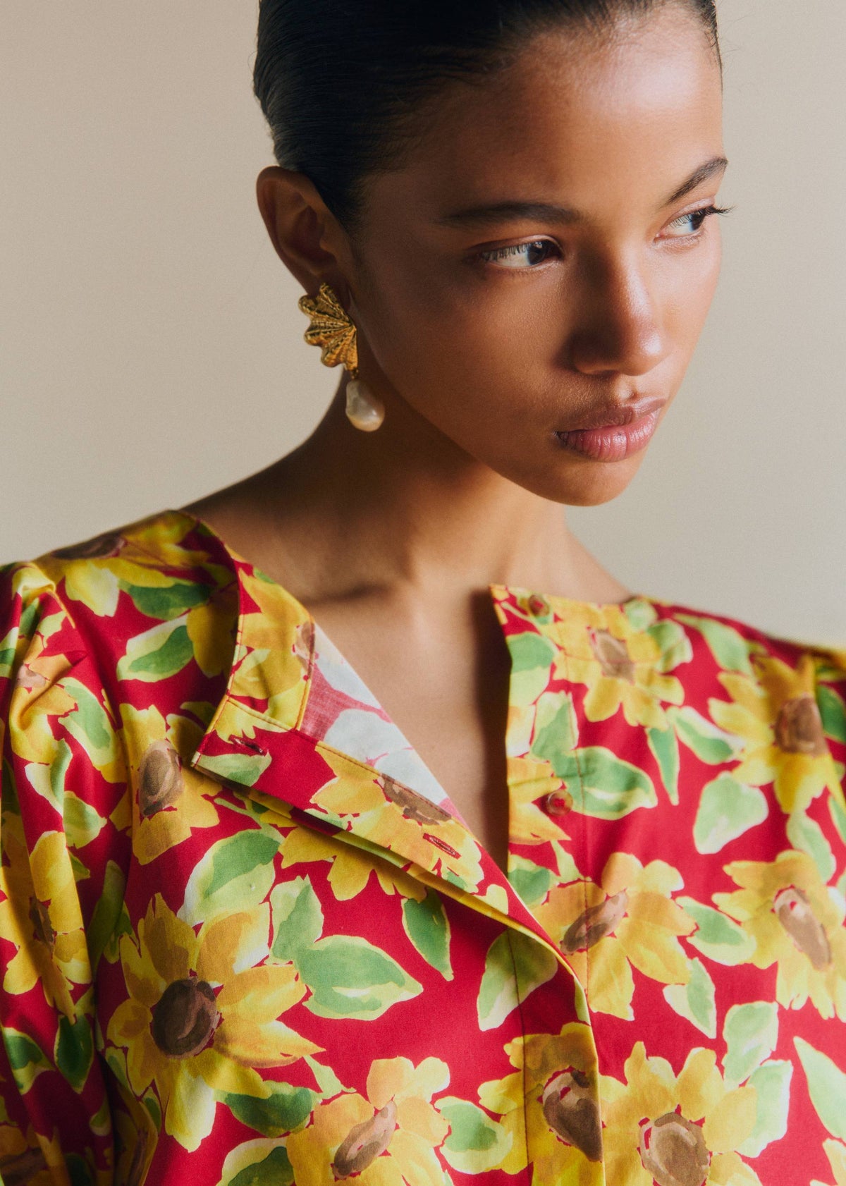 Blouse Lipa - Imprimé Tournesol