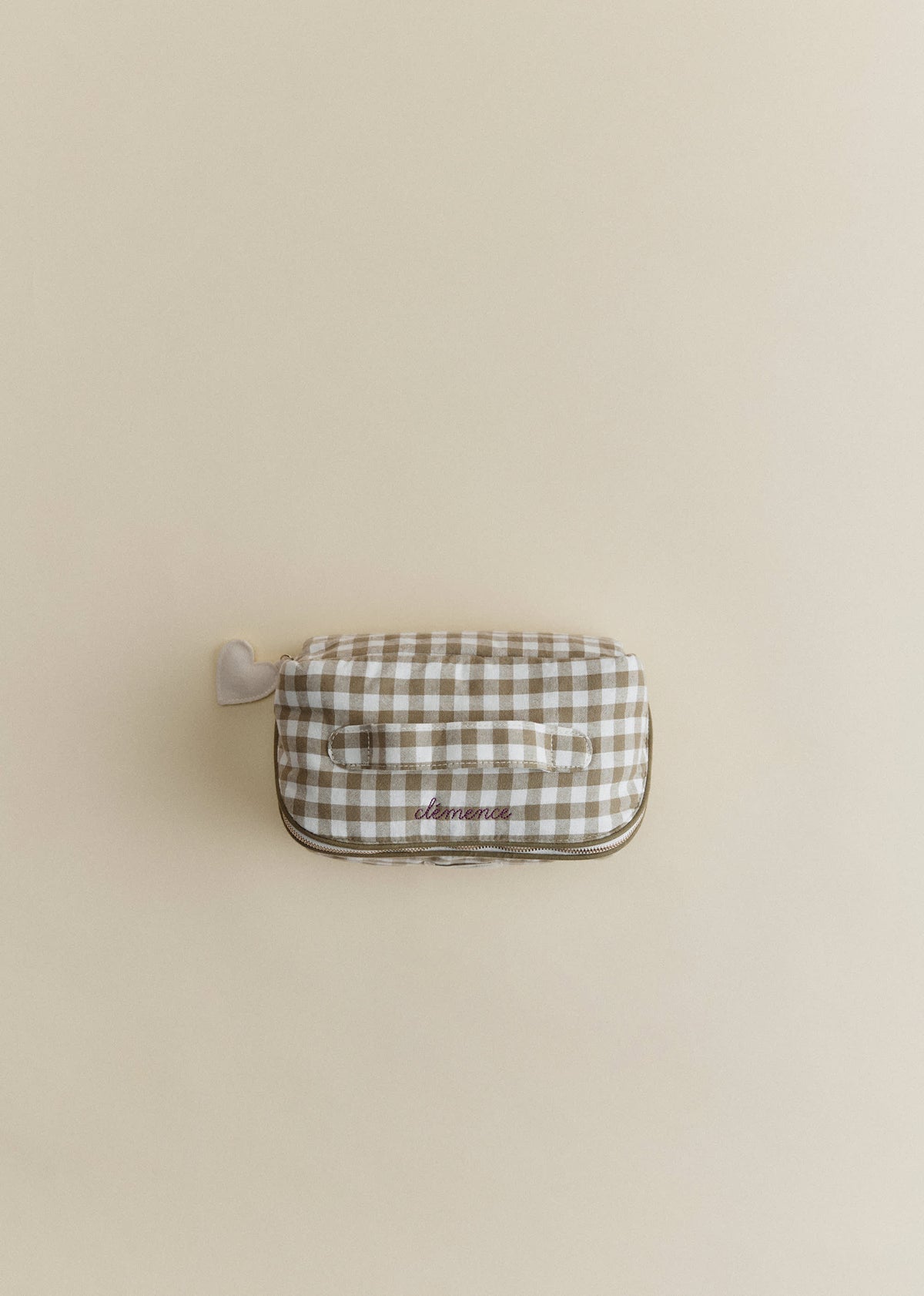 Maxi trousse de toilette - Vichy Vert