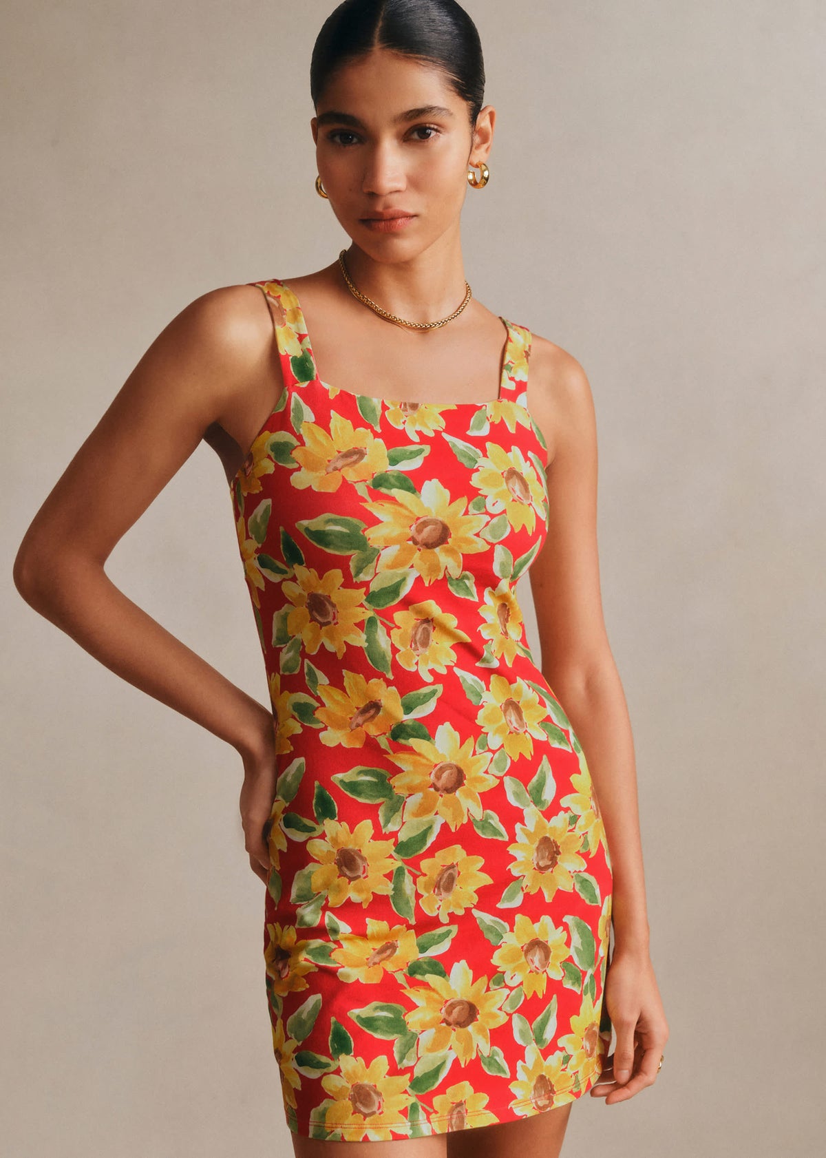 Robe Lison - Imprimé Tournesol