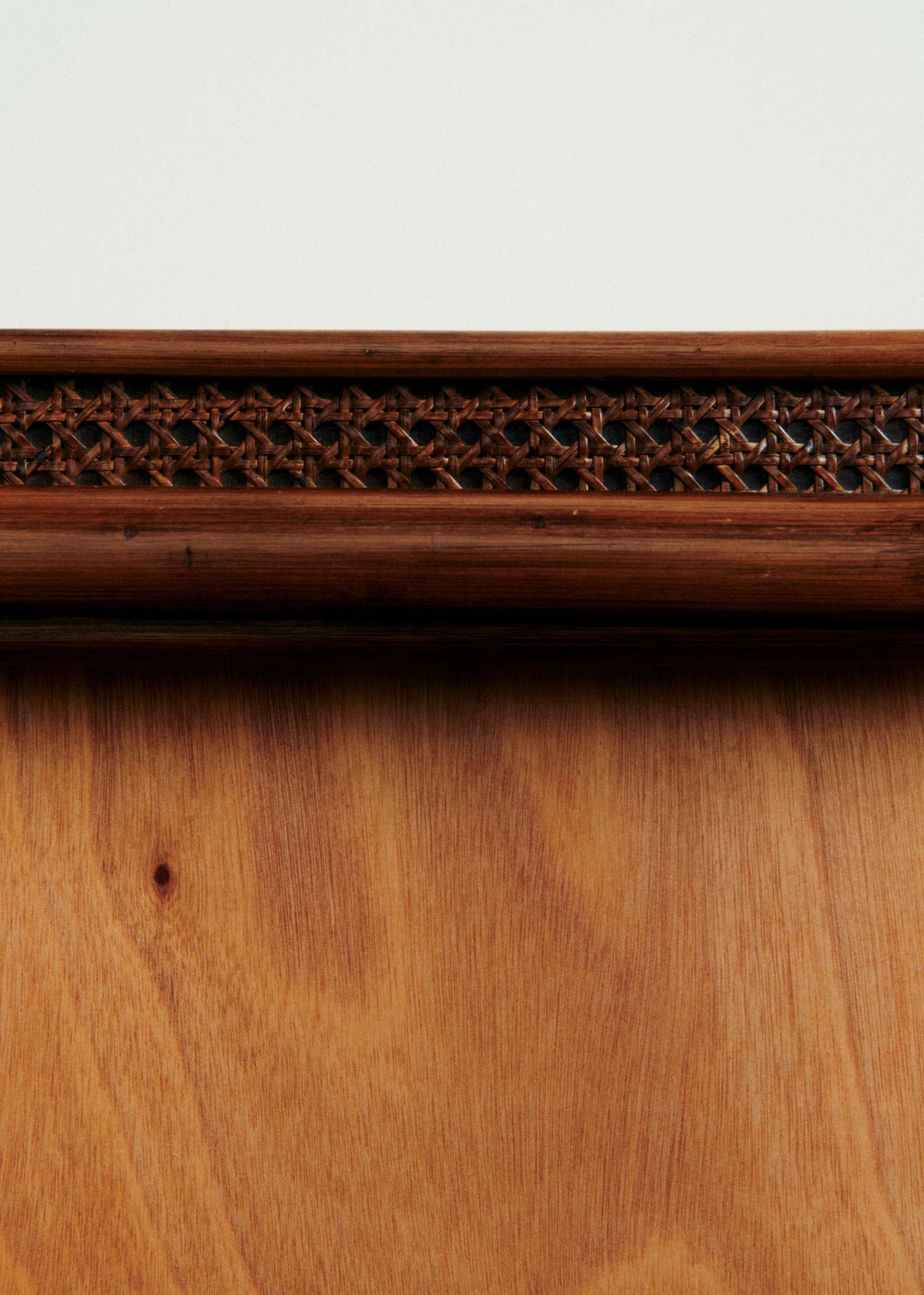 Miroir rotin vintage design américain - Rotin