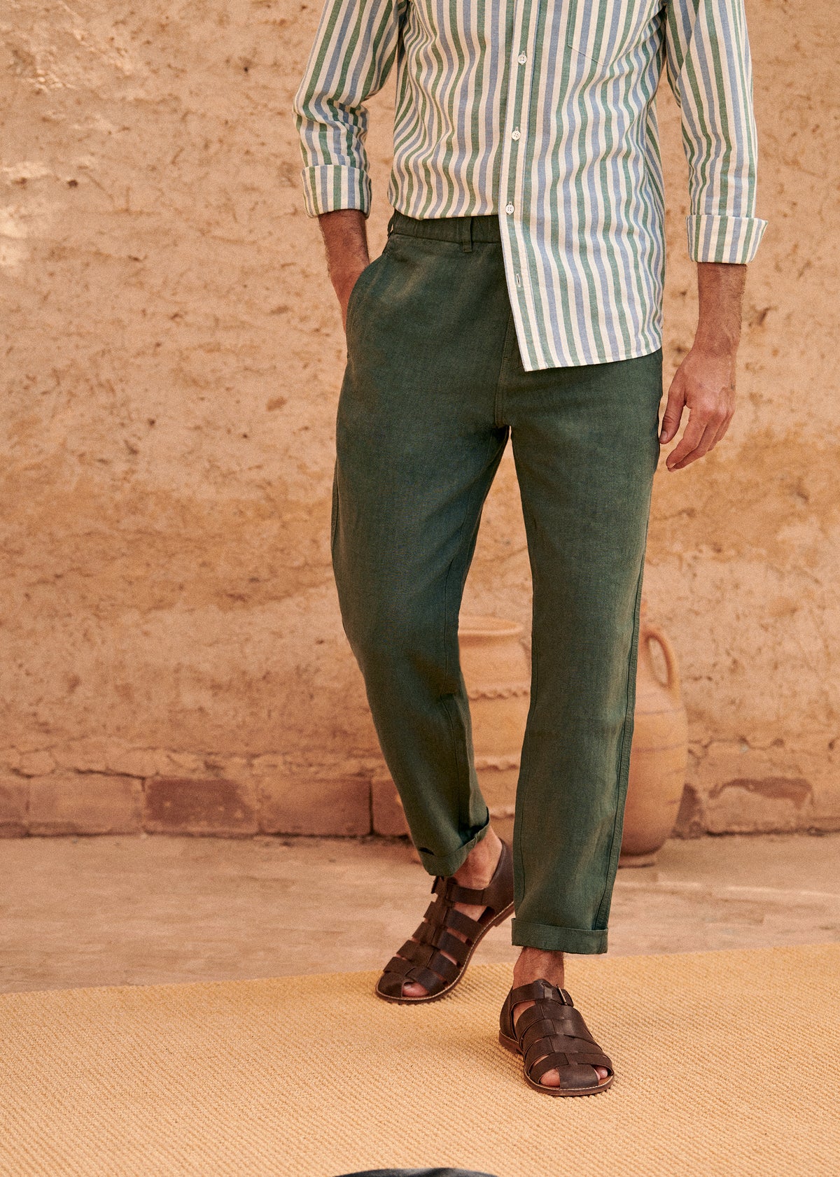 Pantalon Shane Lin - Vert Foncé