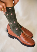 Chaussettes Julia - Olive