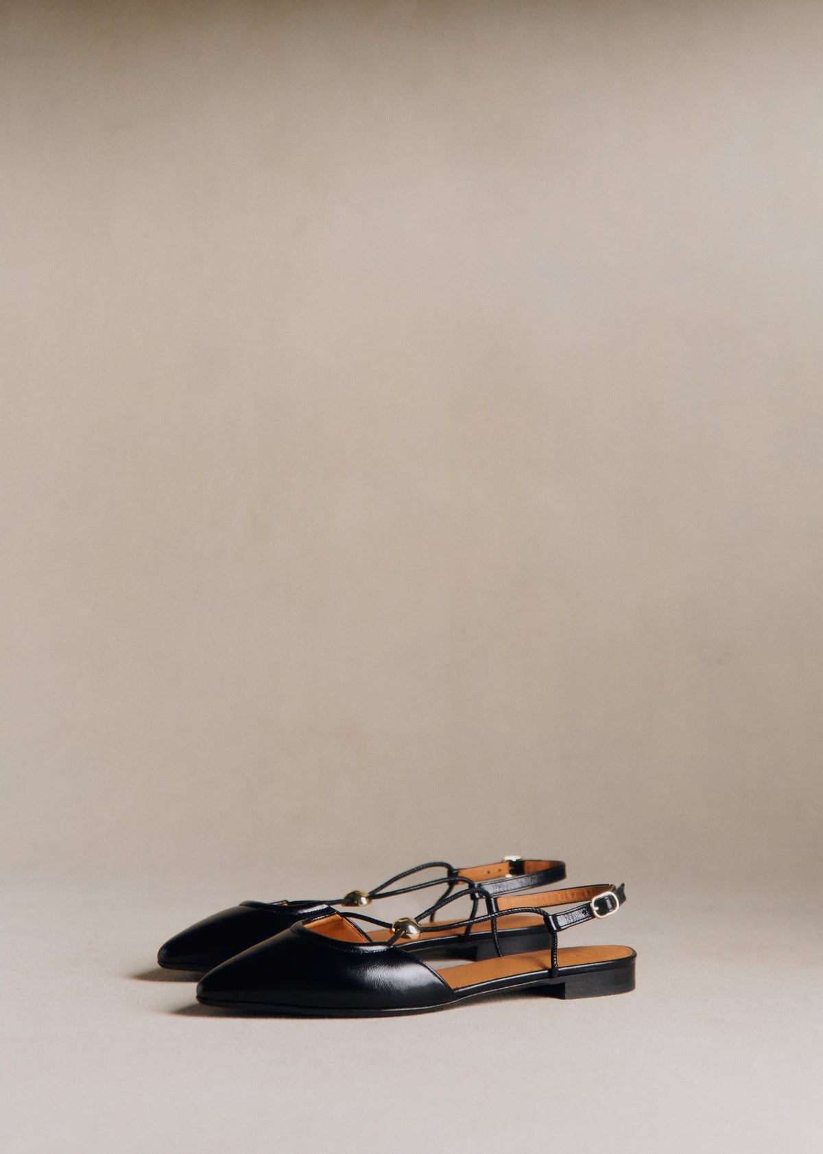Ballerines Low Alexia - Noir Vintage