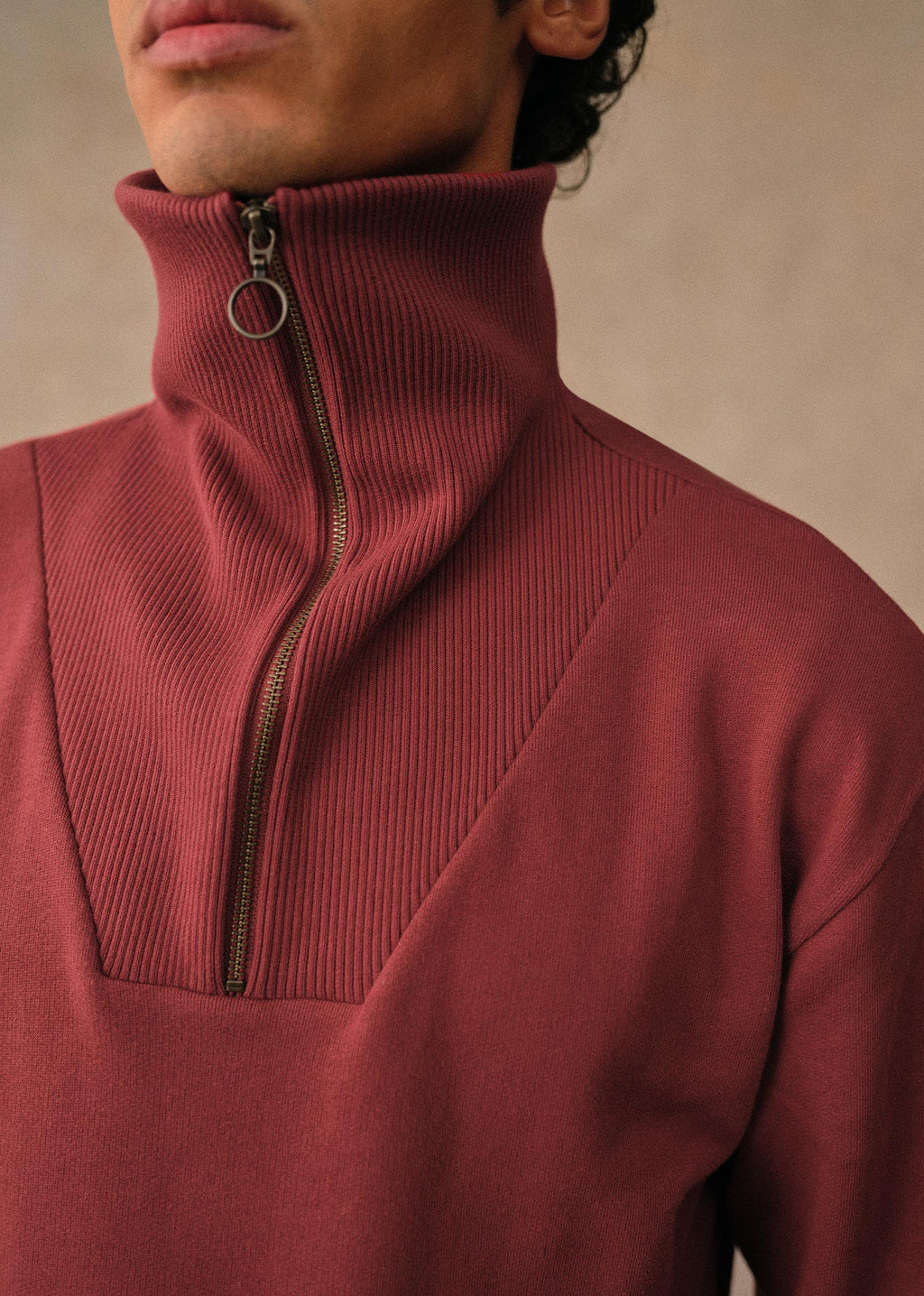 Sweatshirt Jarvis - Rouge Foncé