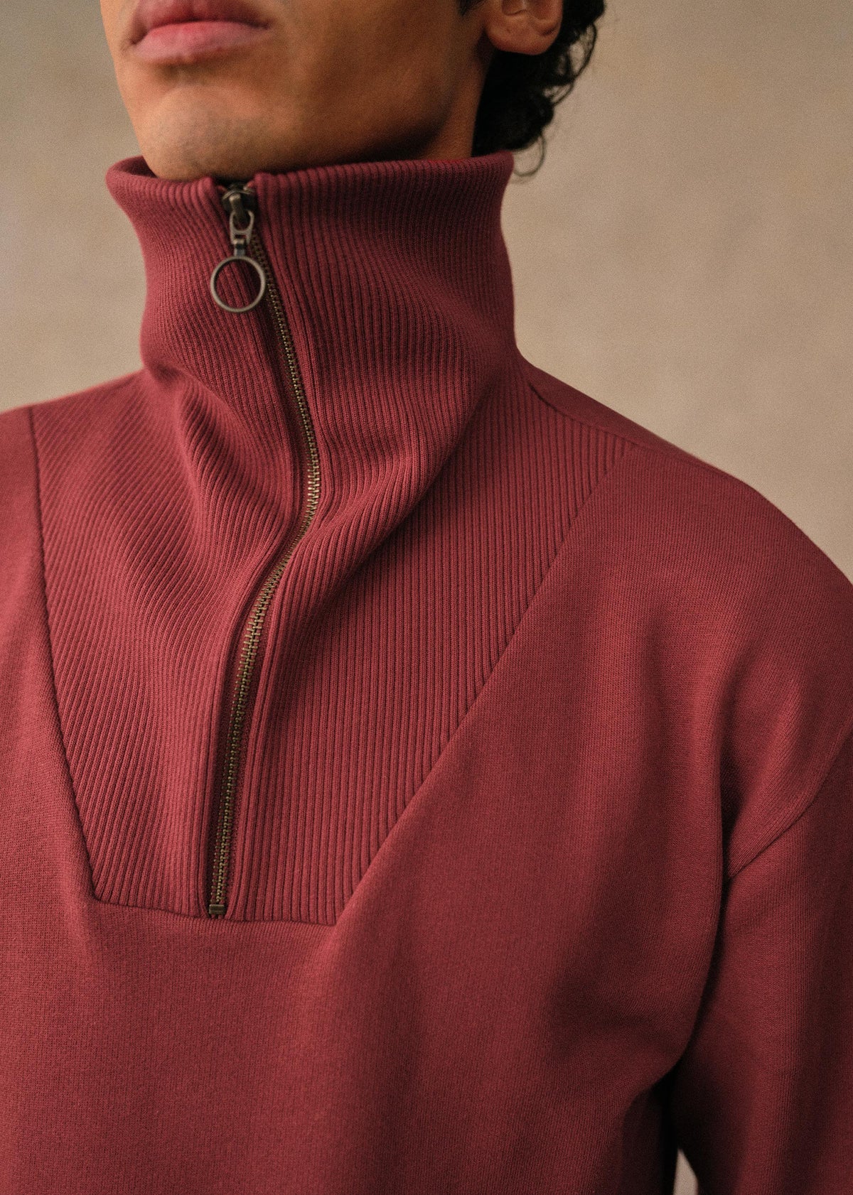 Sweatshirt Jarvis - Rouge Foncé
