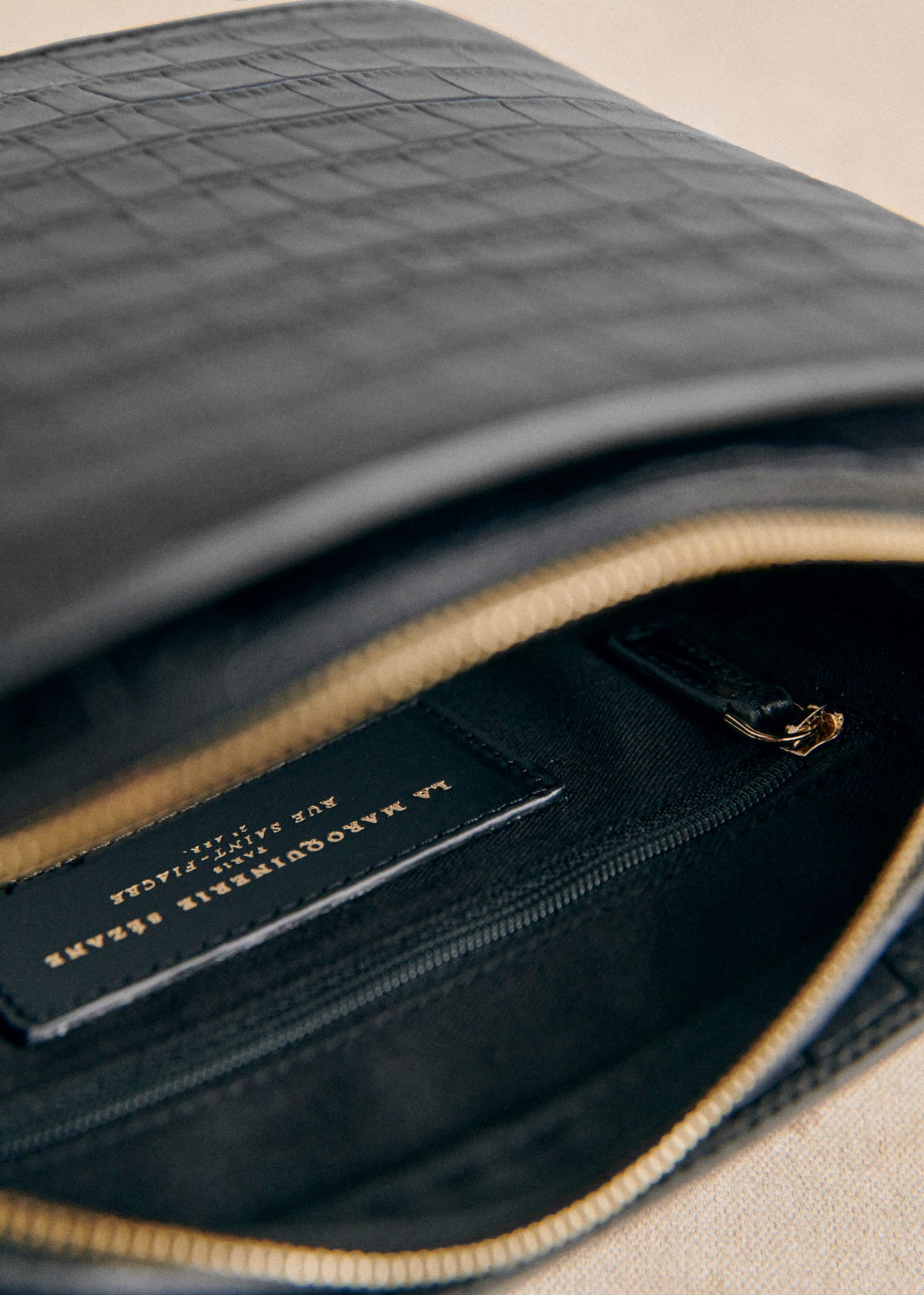 Sac Victor - Noir Croco