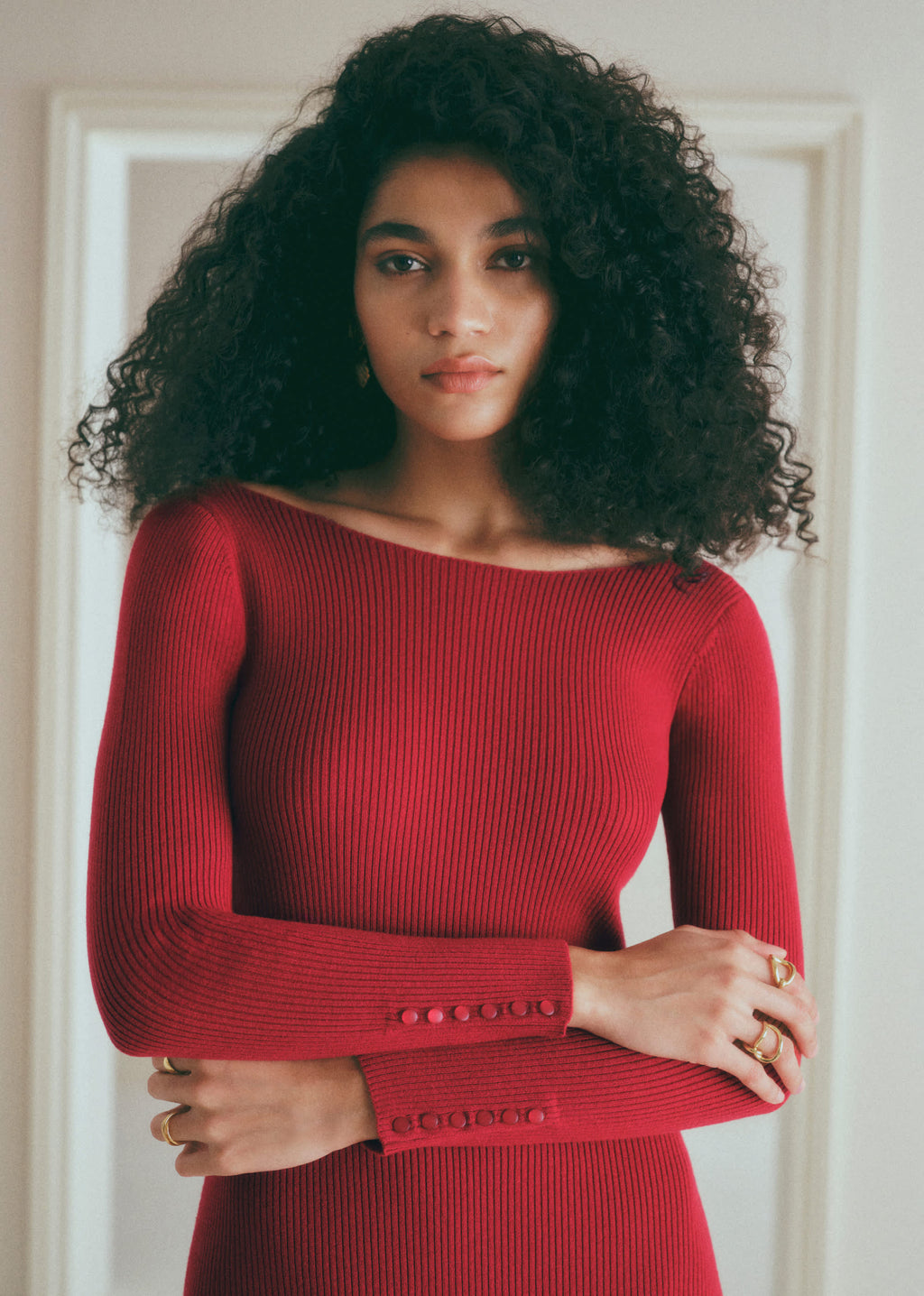 Robe Vivianne - Rouge Foncé