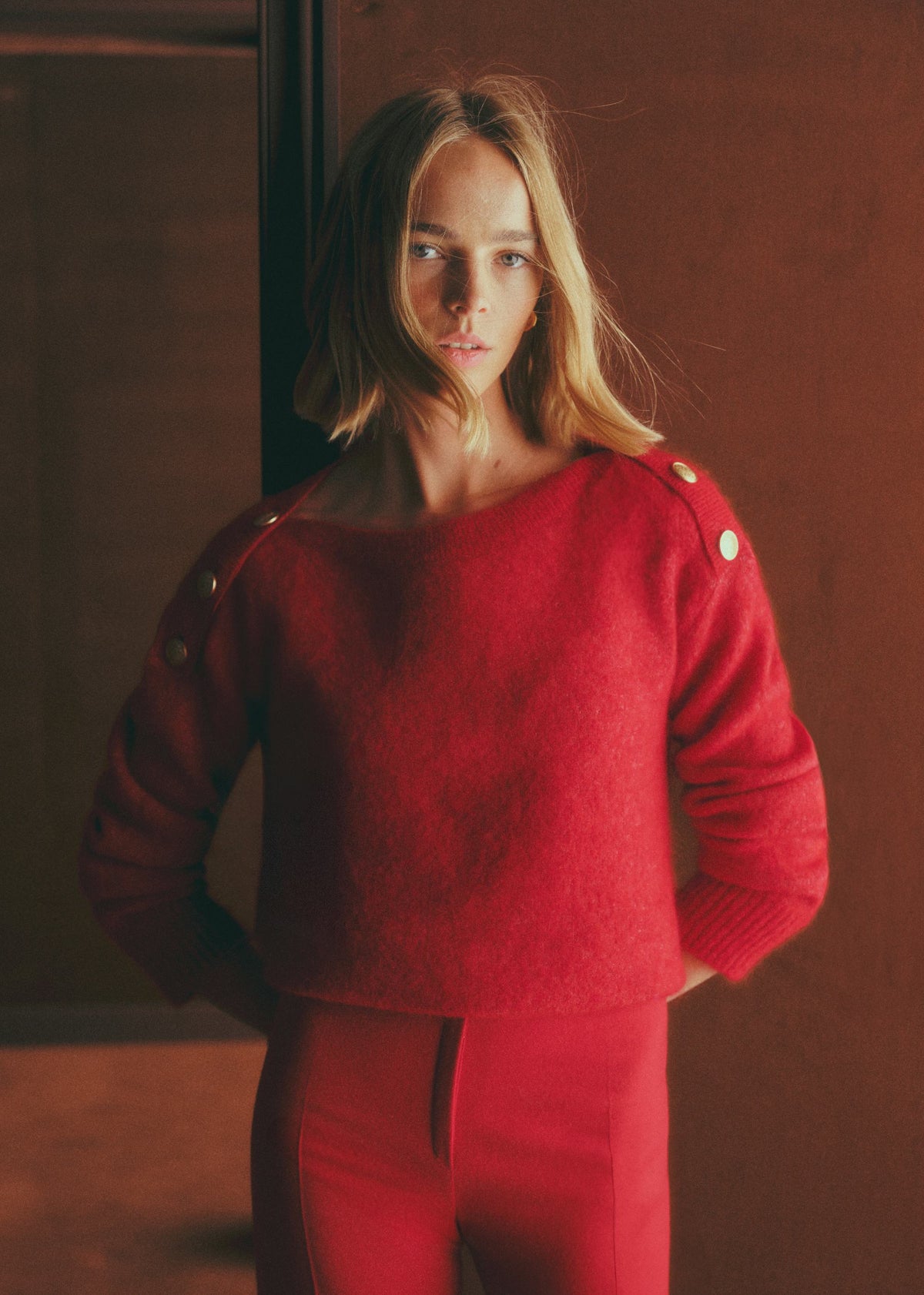 Pull Milann - Rouge Carmin