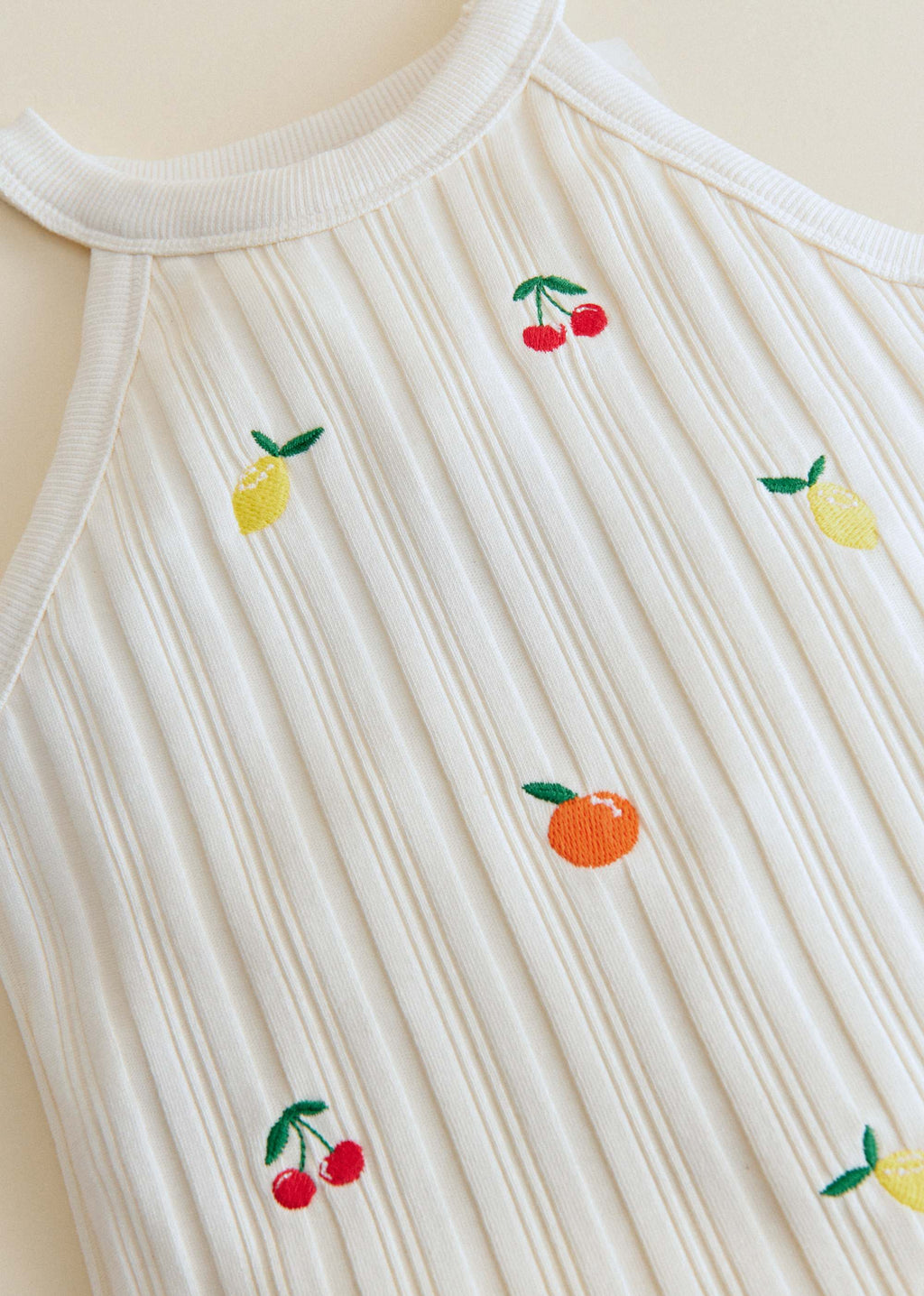Top Abbie - Ecru / Broderie Fruit