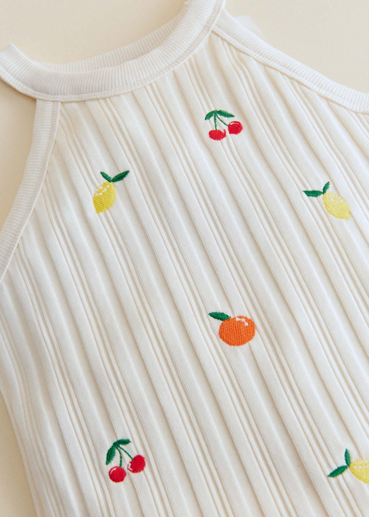 Top Abbie - Ecru / Broderie Fruit