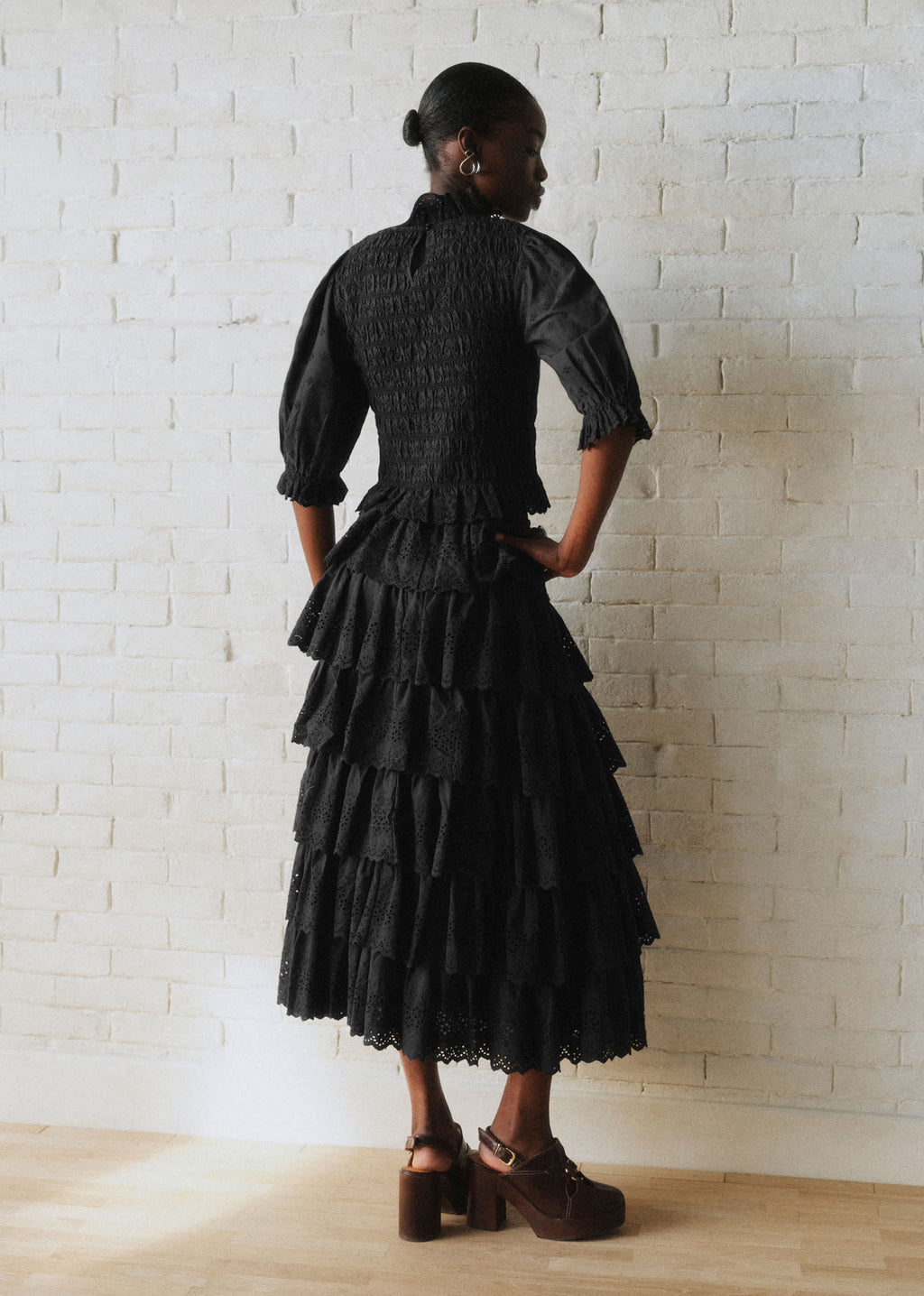 Jupe Bakta - Sézane x SEA NY - Broderie Unie Noire