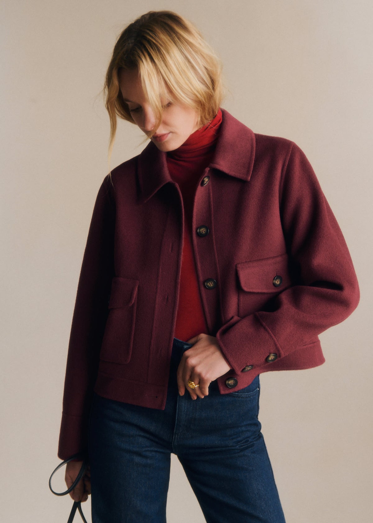 Veste Terry - Bordeaux