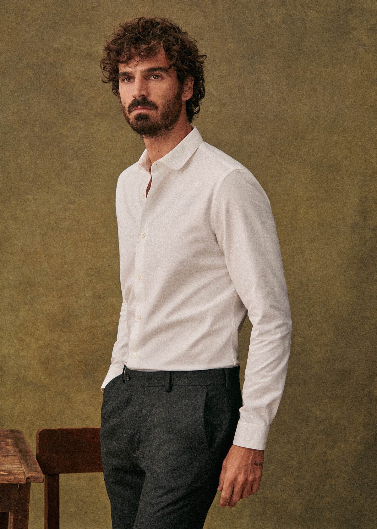 Chemise Bruce Pinpoint - Blanc
