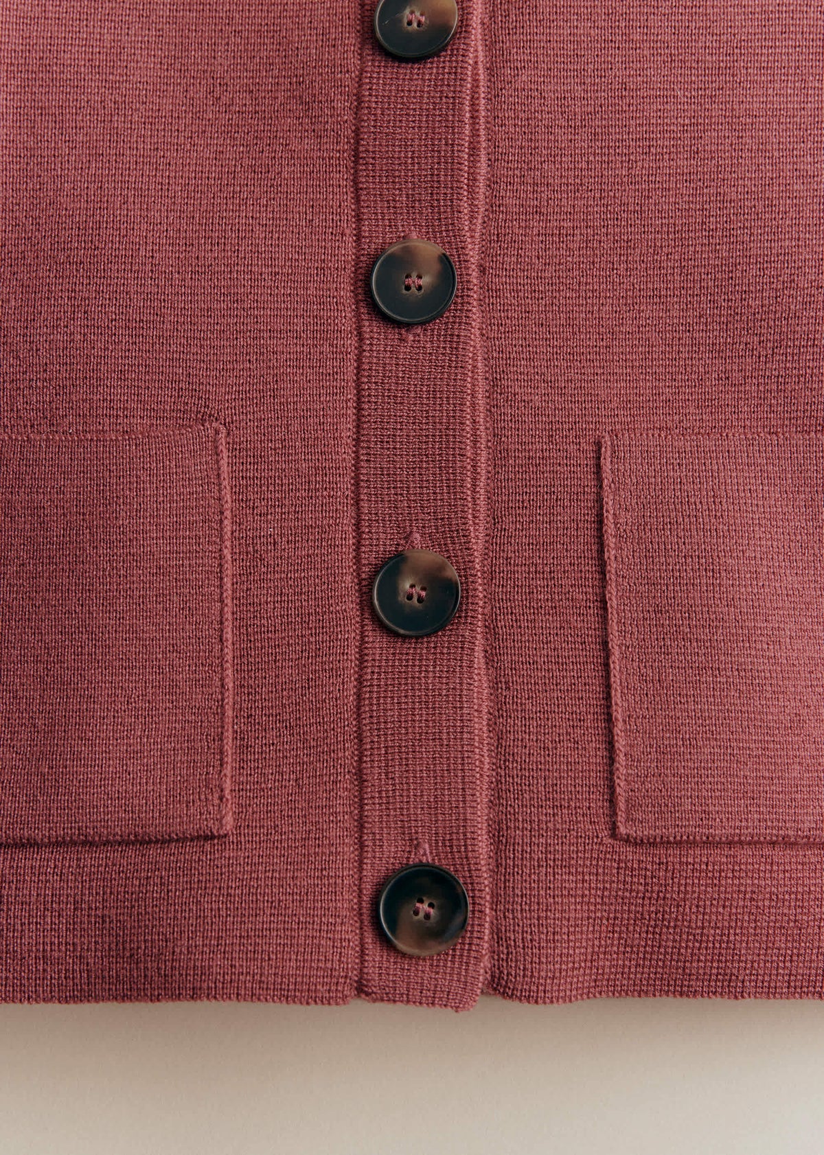 Gilet Betty - Bois de Rose Foncé