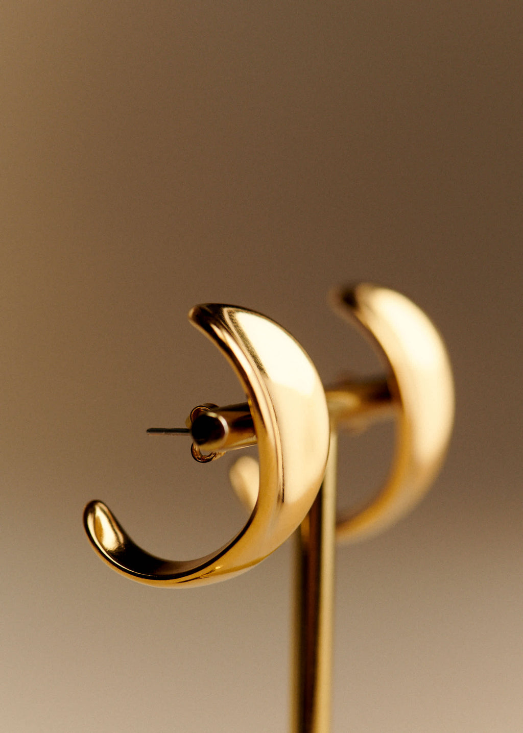 Boucles d'oreilles Orphée - Doré
